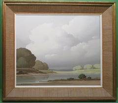 French 20th Century Oil Painting "On The Loire" by Pierre De Clausade (1910-76)