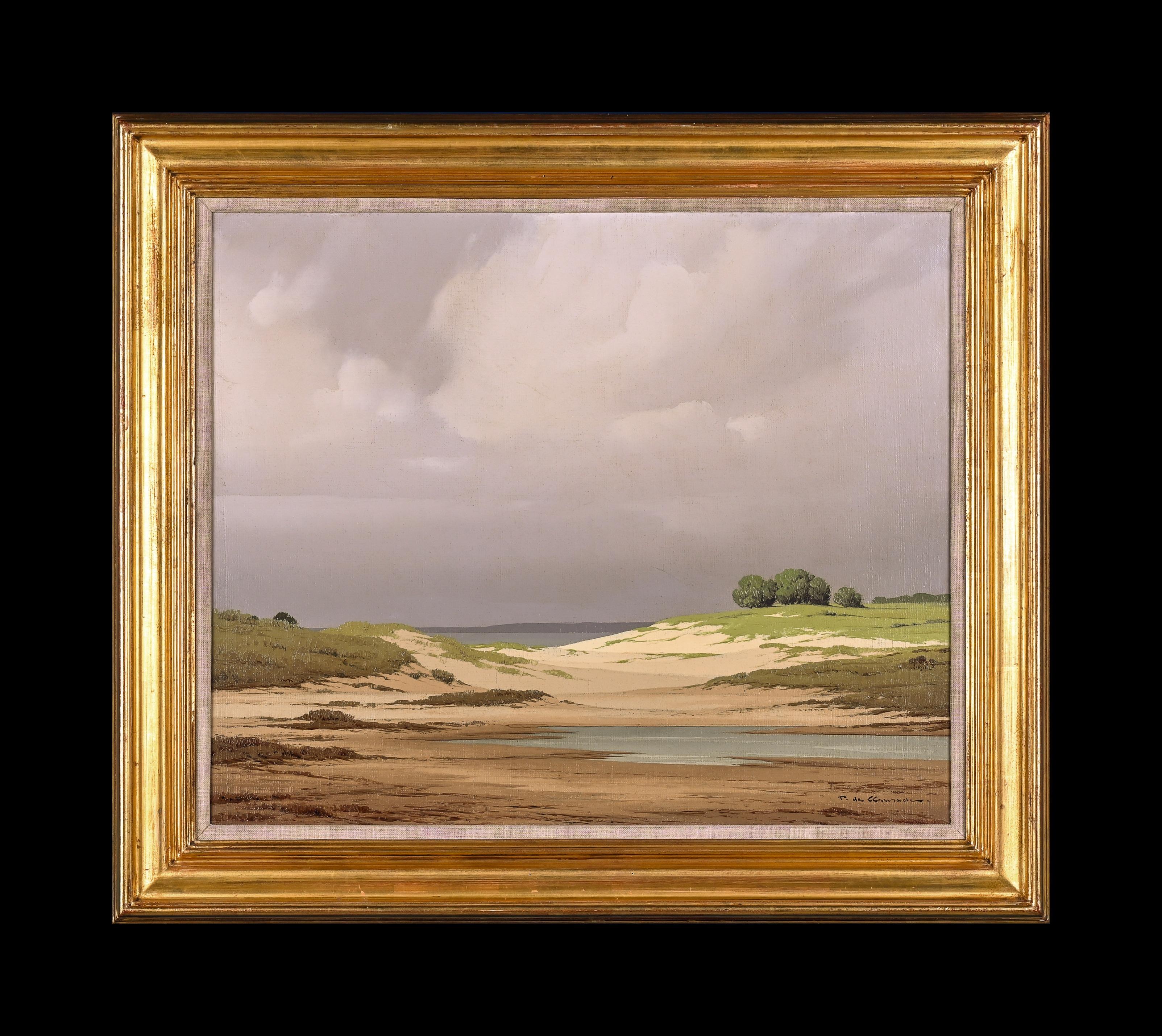 Impressionist Brittany Landscape Painting of Beach, Sand, Water 'Low Tide' For Sale 1