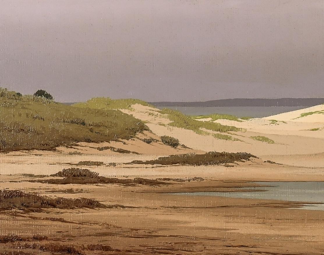 Impressionist Brittany Landscape Painting of Beach, Sand, Water 'Low Tide' For Sale 6