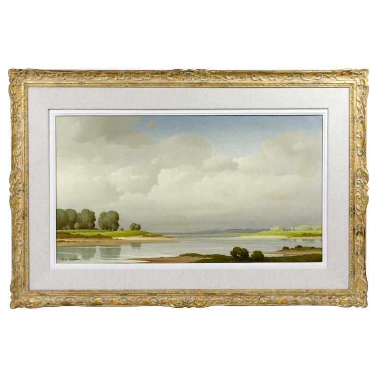 Landscape Painting Pierre de Clausade - Dans la vallée de la Loire
