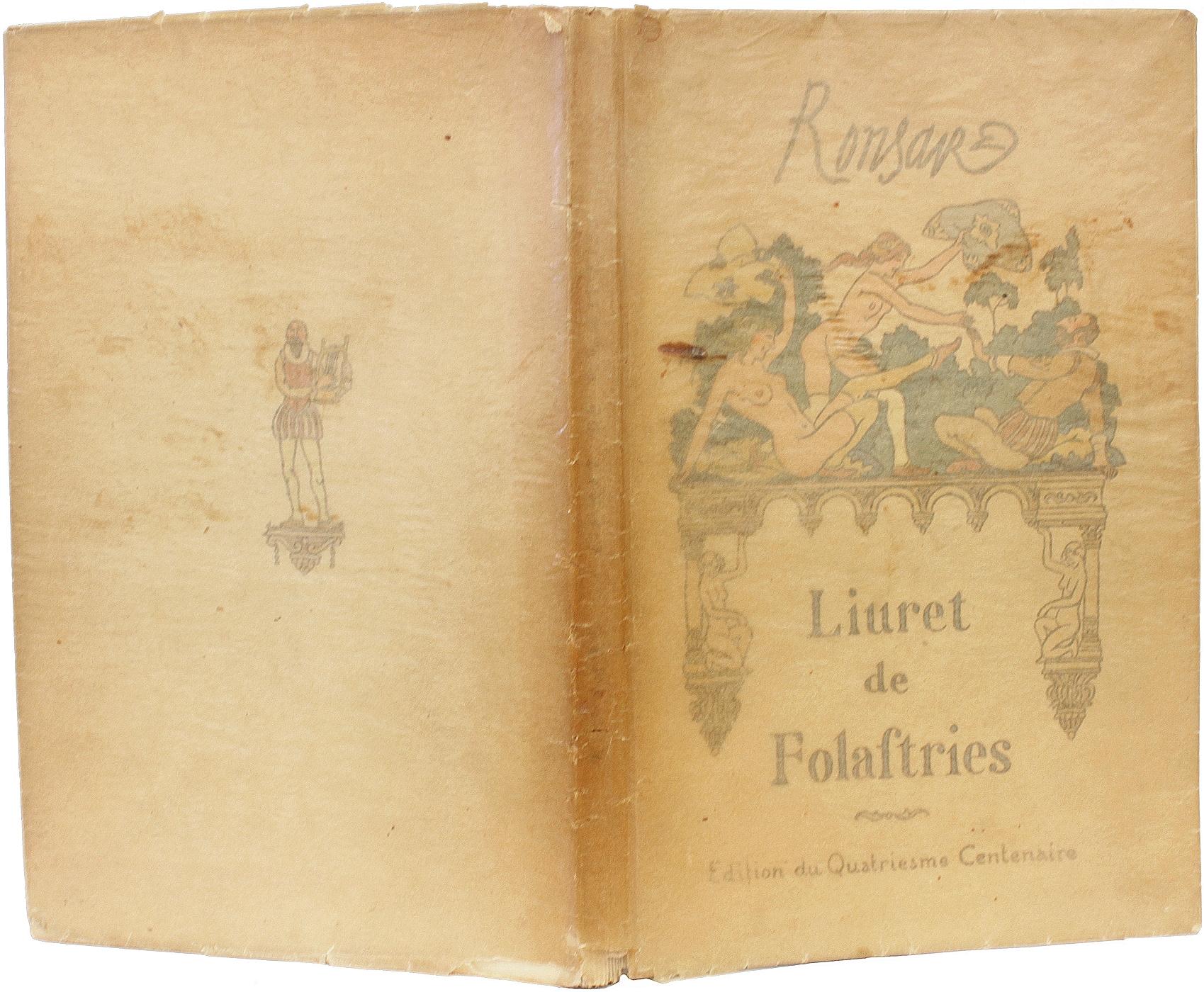 Britannique Pierre de RONSARD. Livret de Folastries a Ianot Parisien. ÉDITION LIMITÉE - 1924 en vente