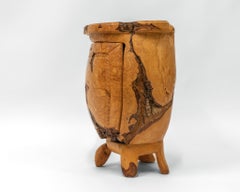 Pierre Decorse Organic Sculptural Burl Olive Wood Side Cabinet Eclecticism 2003