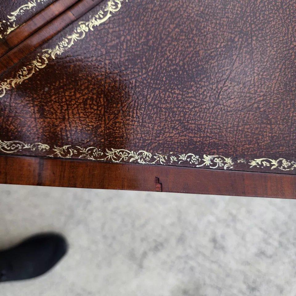 Pierre Deux Game Table Flip Top Leather For Sale 8