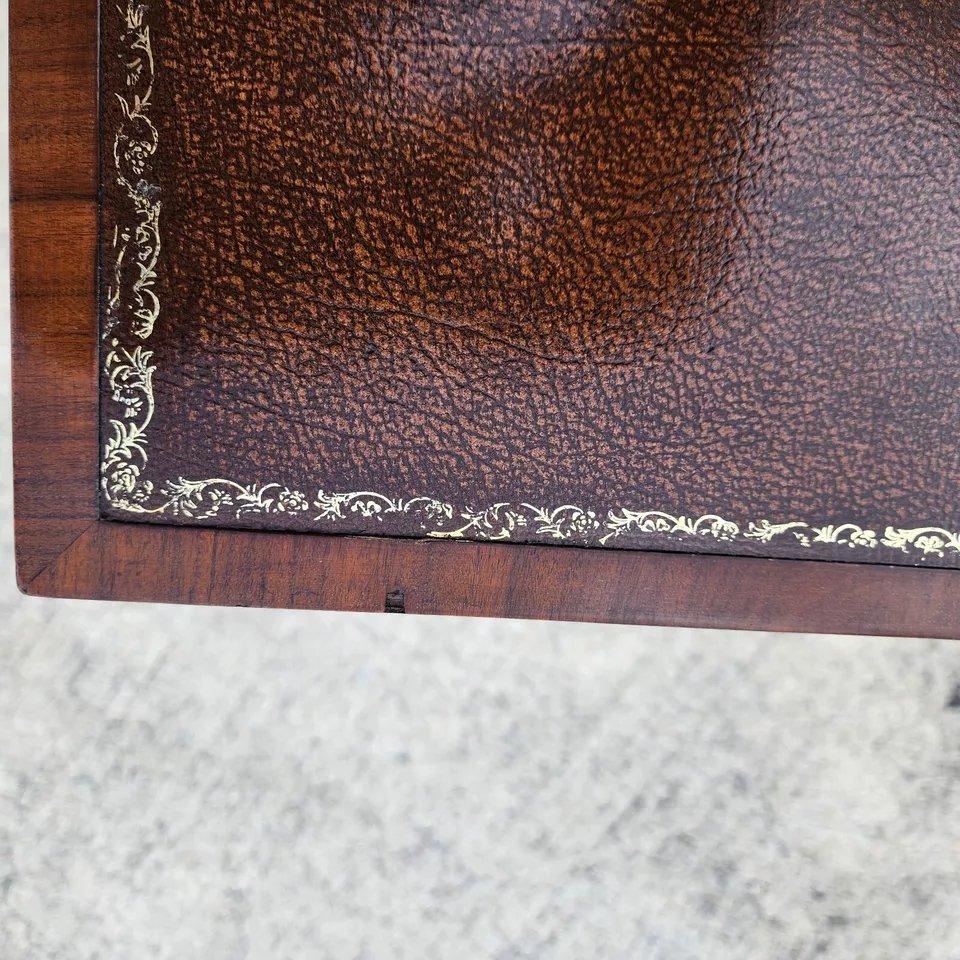 Pierre Deux Game Table Flip Top Leather For Sale 9