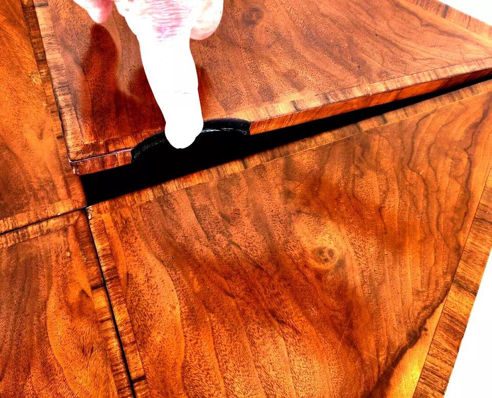 Pierre Deux Game Table Flip Top Leather For Sale 1