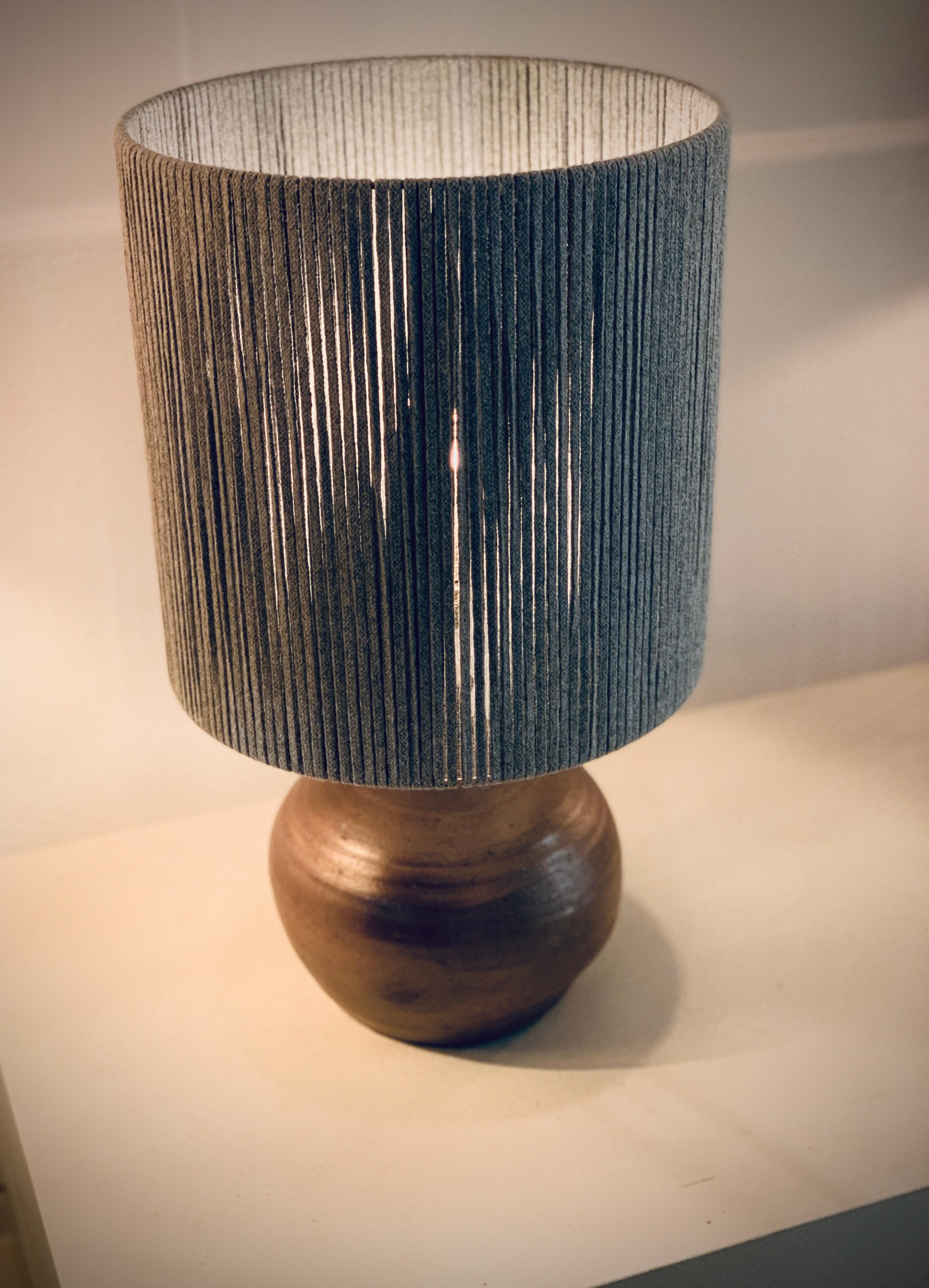 Pierre Digan, Ceramic table lamp Francés en venta