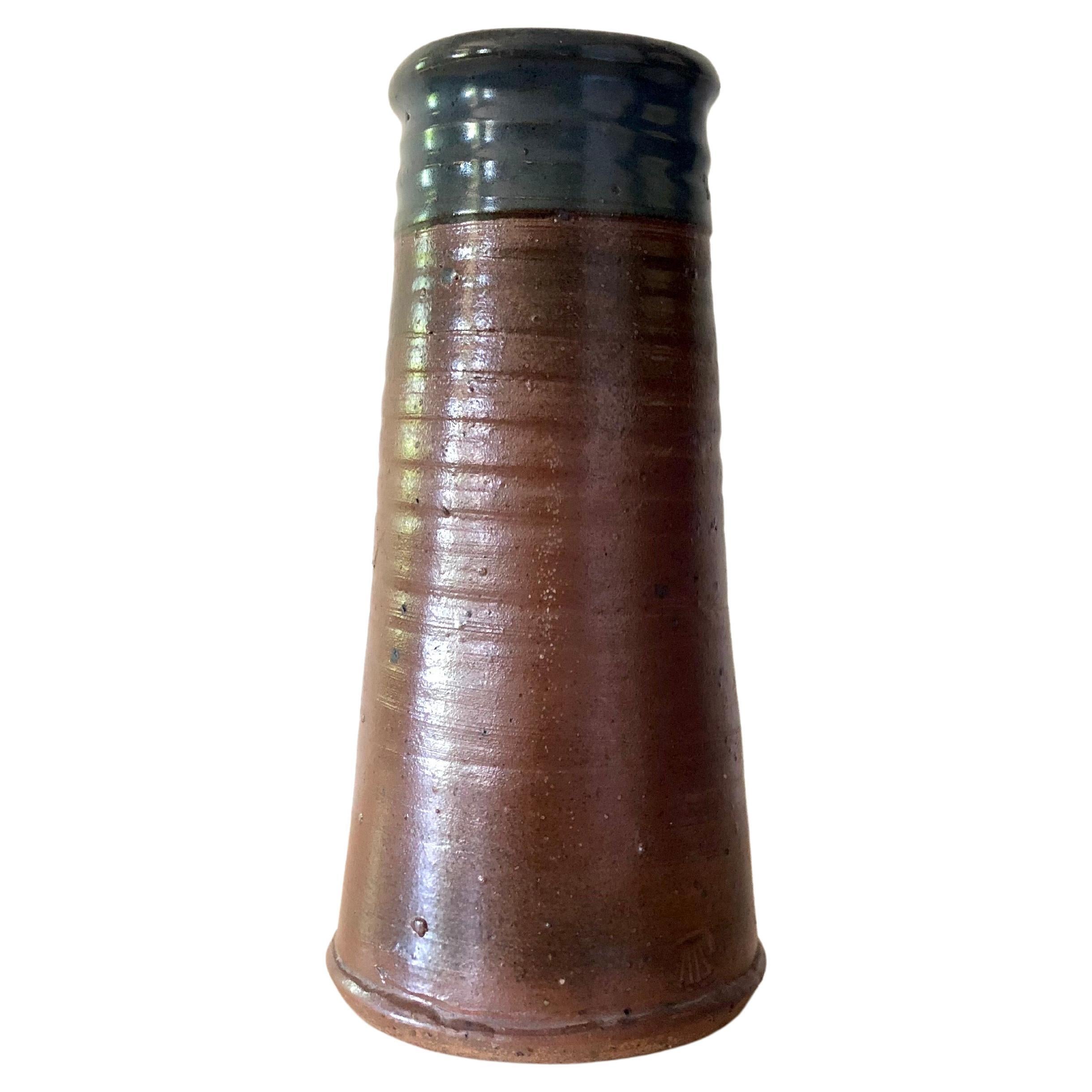 Pierre Digan, La Borne French Ceramic Vase, circa 1970 For Sale