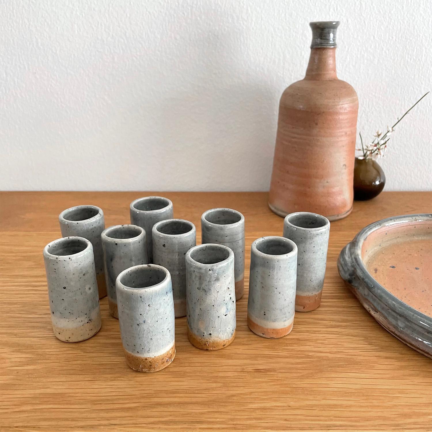 Ceramic Pierre Digan Stoneware Service Set For Sale