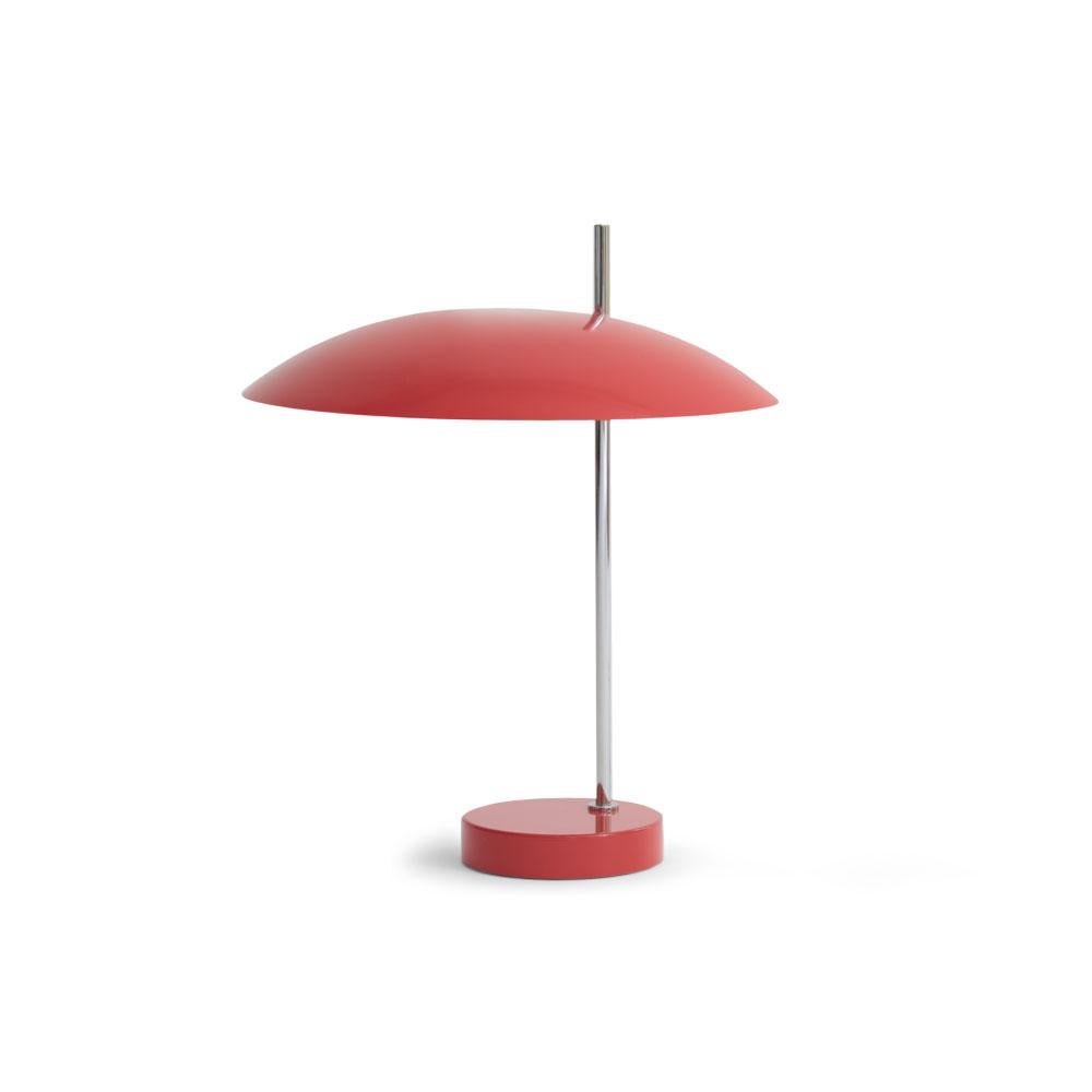 Contemporary Pierre Disderot Model #1013 Table Lamp in White & Gunmetal for Disderot, France For Sale