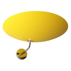 Pierre Disderot Modelo #2059 Gran Aplique Perforado Amarillo y Cromo