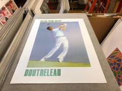 1986 After Pierre Doutreleau 'Golf Player' Contemporary Gray, White France Offset