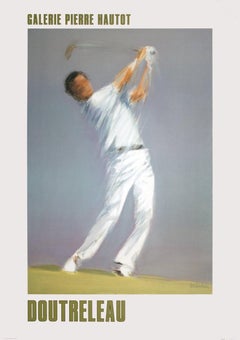 1986 After Pierre Doutreleau 'Golf Player' Contemporary Gray, White France Offset