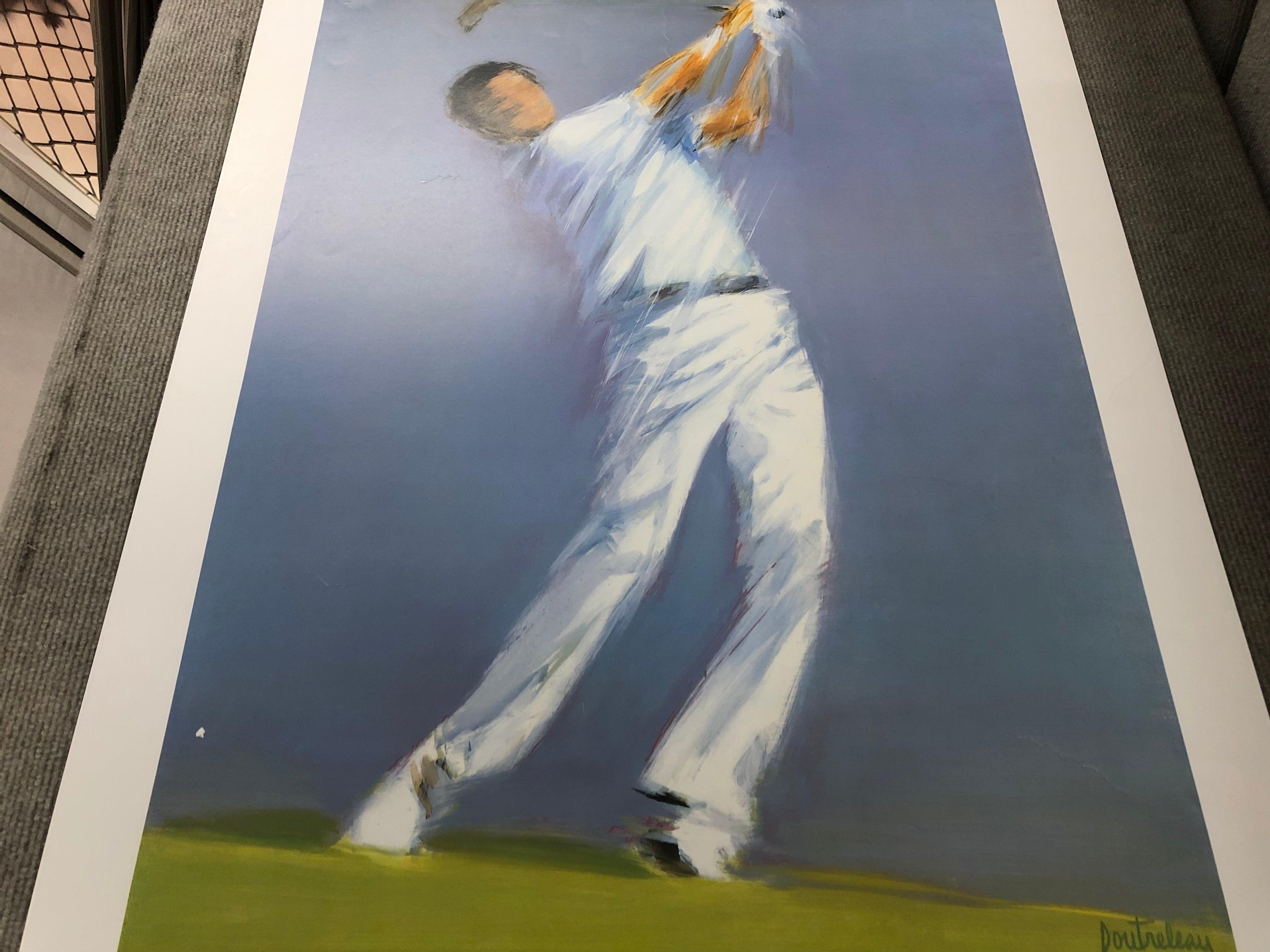 Pierre Doutreleau 'Golf Player' 1986- Poster For Sale 8