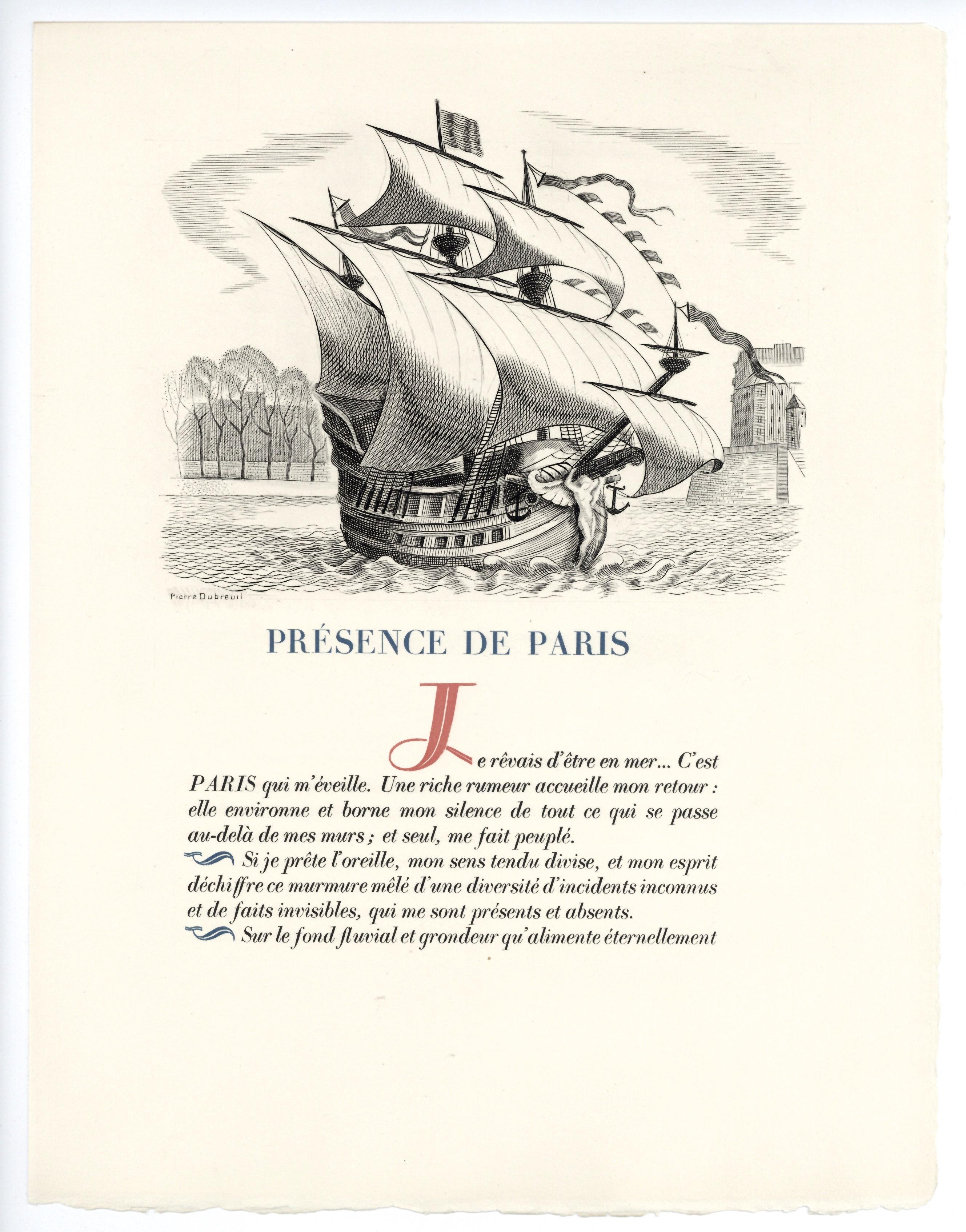 Medium: original etching. This impression on Canson et Montgolfier wove paper was printed in 1937 in an edition of 500 for the 