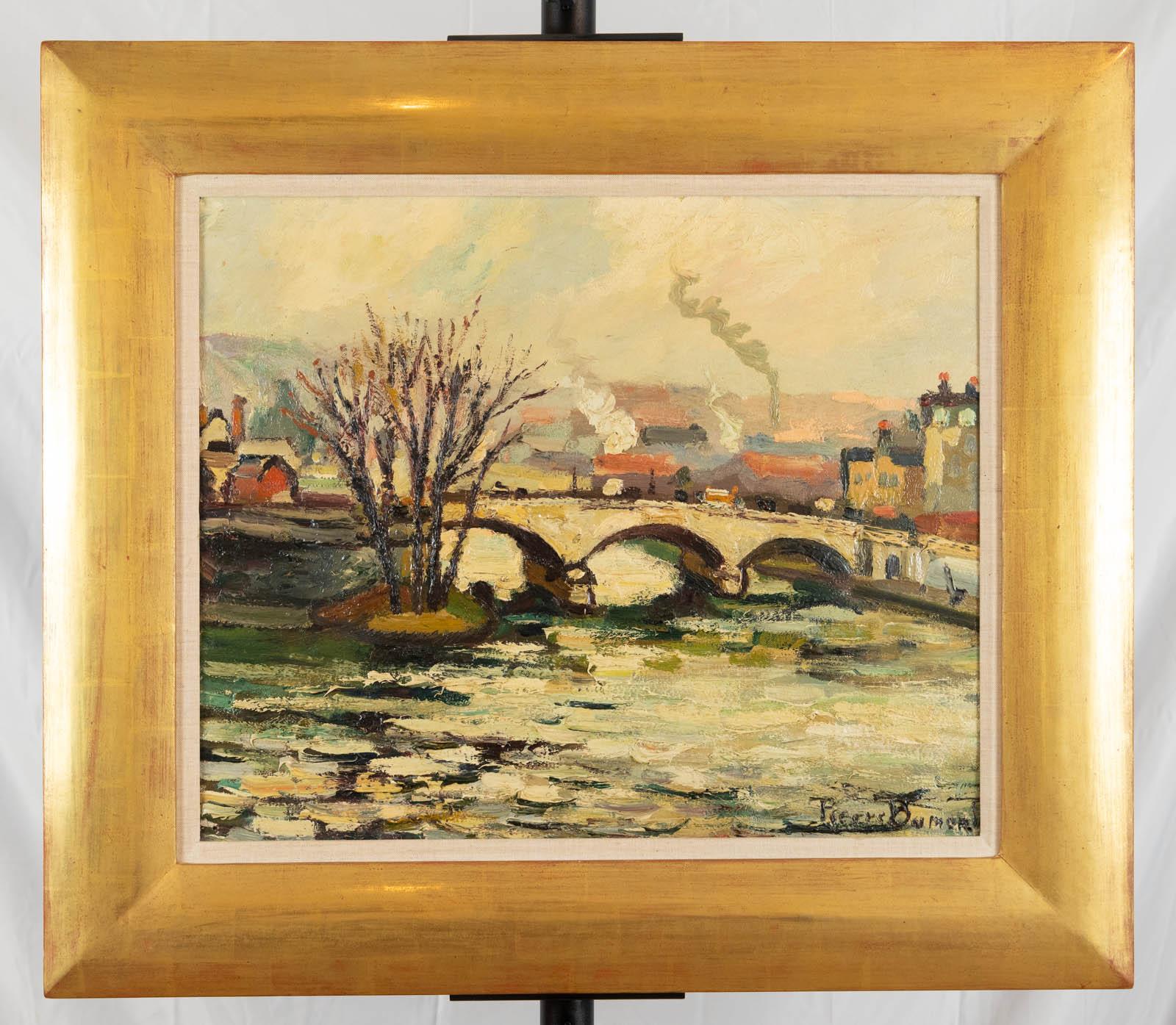 Le pont de pierre, Rouen - Painting by Pierre DuMont