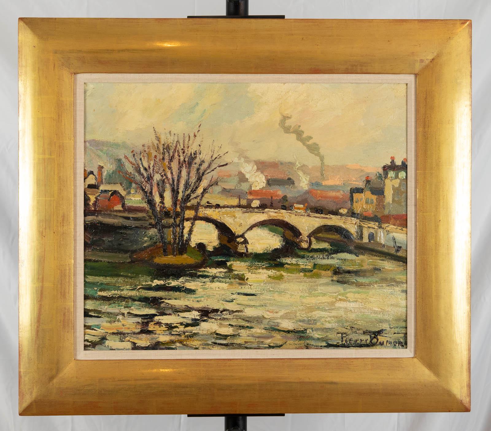 Le pont de pierre, Rouen - Fauvist Painting by Pierre DuMont