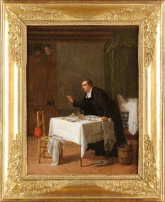 A priest dinning in good company