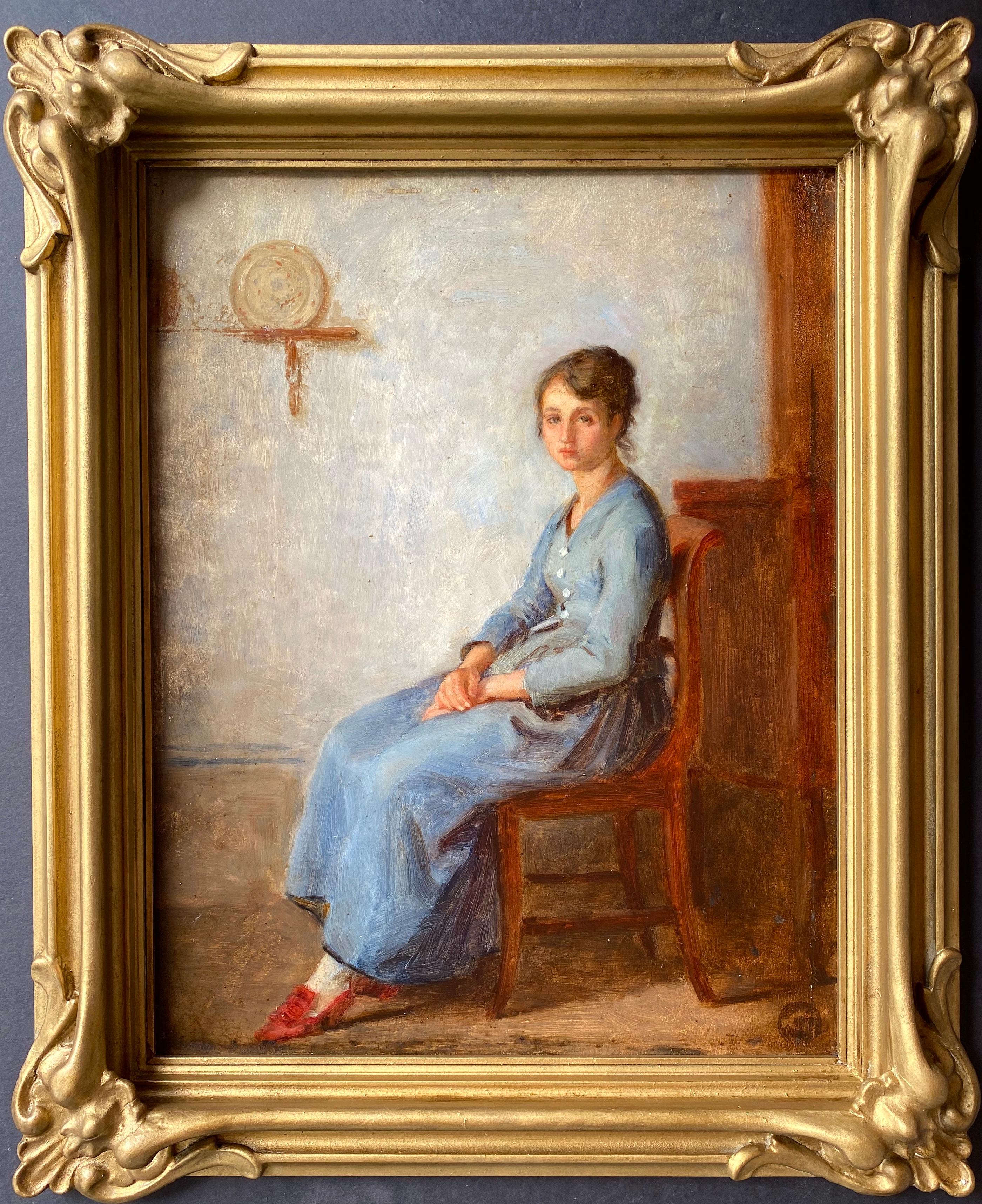 “A French Nurse” - Painting by Pierre Edouard Frere