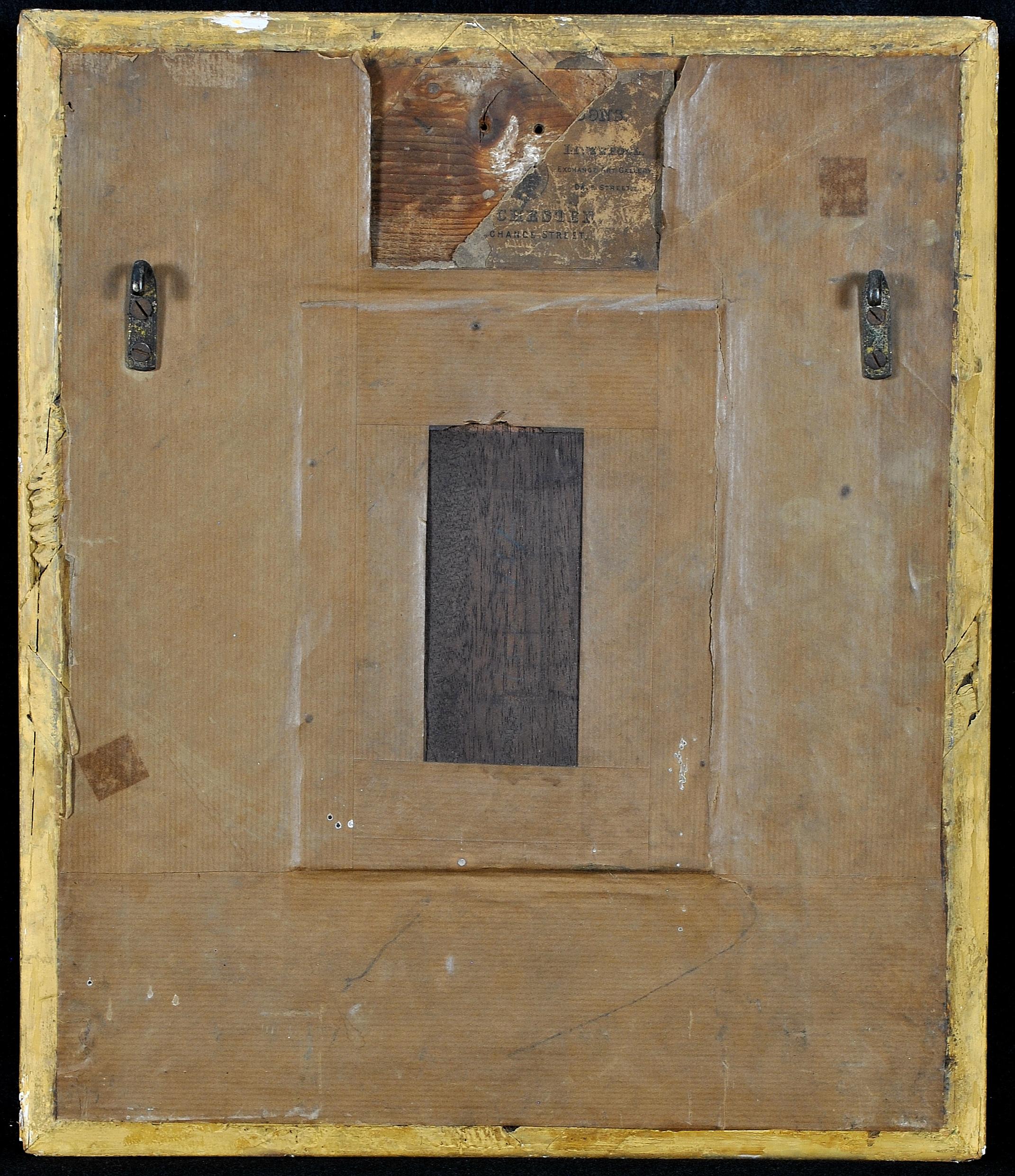 Jeune garçon dans la neige - Peinture de portrait impressionniste française du 19ème siècle 1