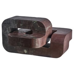 Großer skulpturaler Couchtisch von Pierre-Elie Gardette aus Schiefer, Frankreich, 1960er Jahre