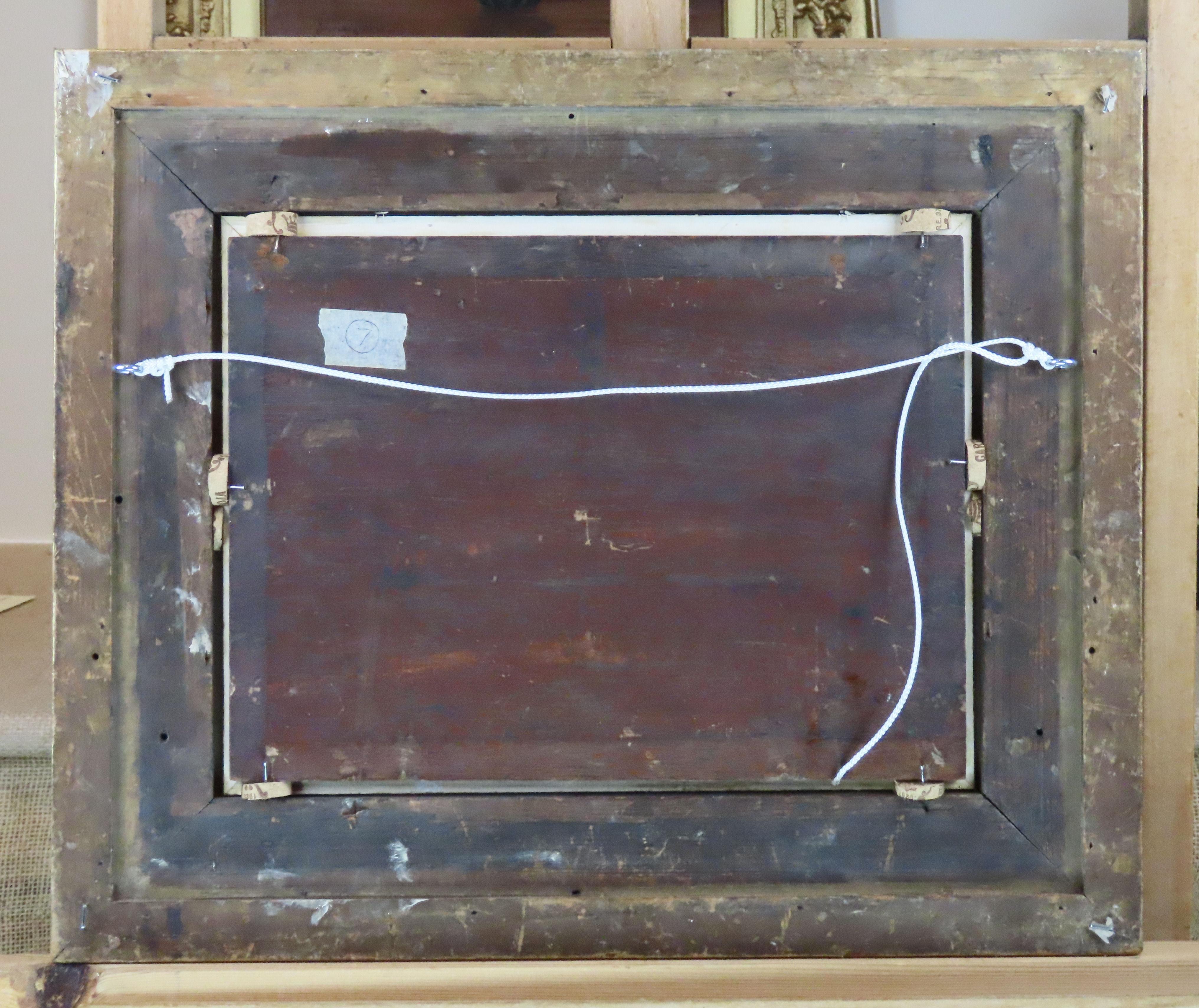 Original Oil on Panel, Pierre Emmanuel Dielman. 