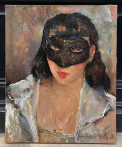 Portrait Of A Woman With A Mask