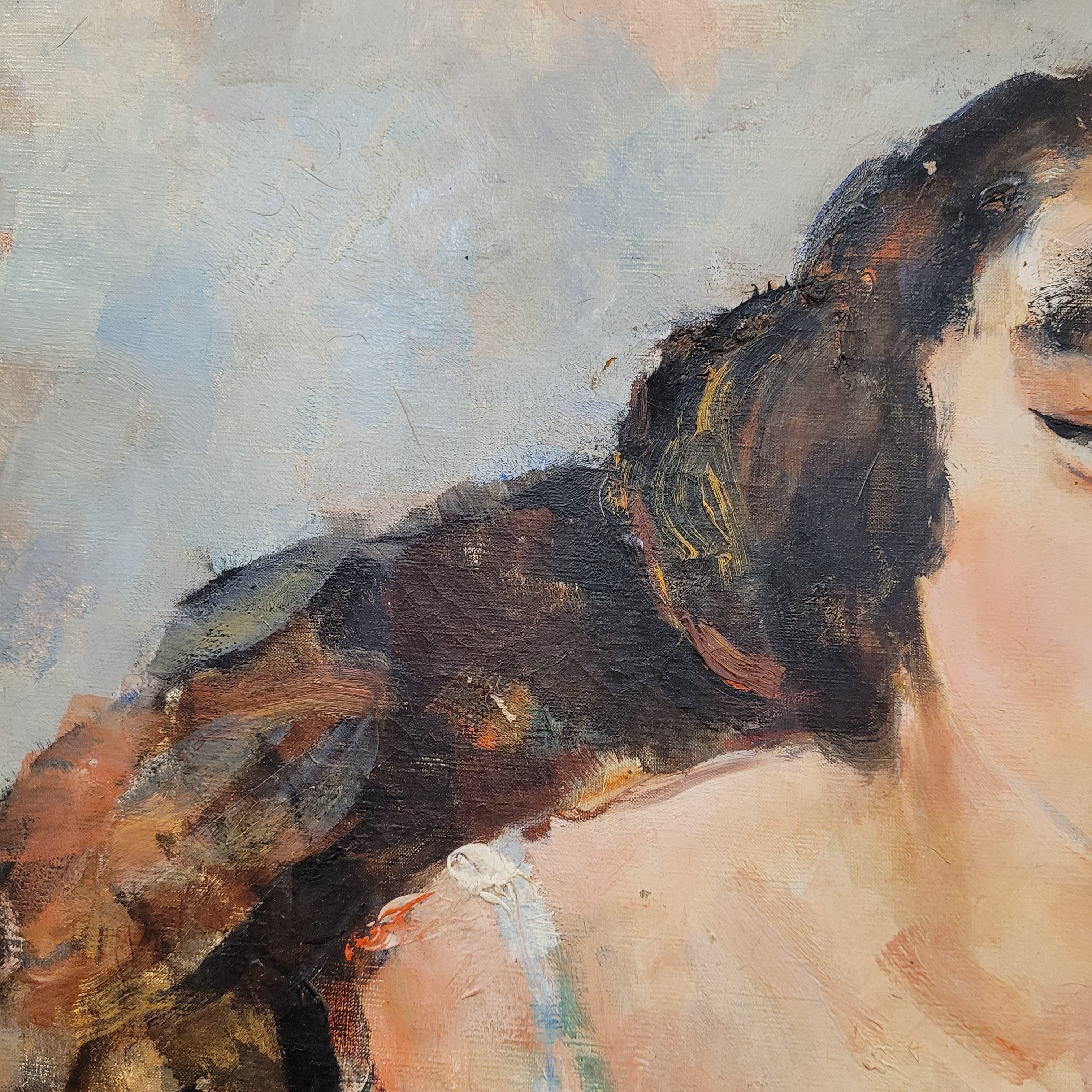 Pierre-Ernest Kohl Art Déco Piainting KiKi de Montparnase portrait expressionniste 7