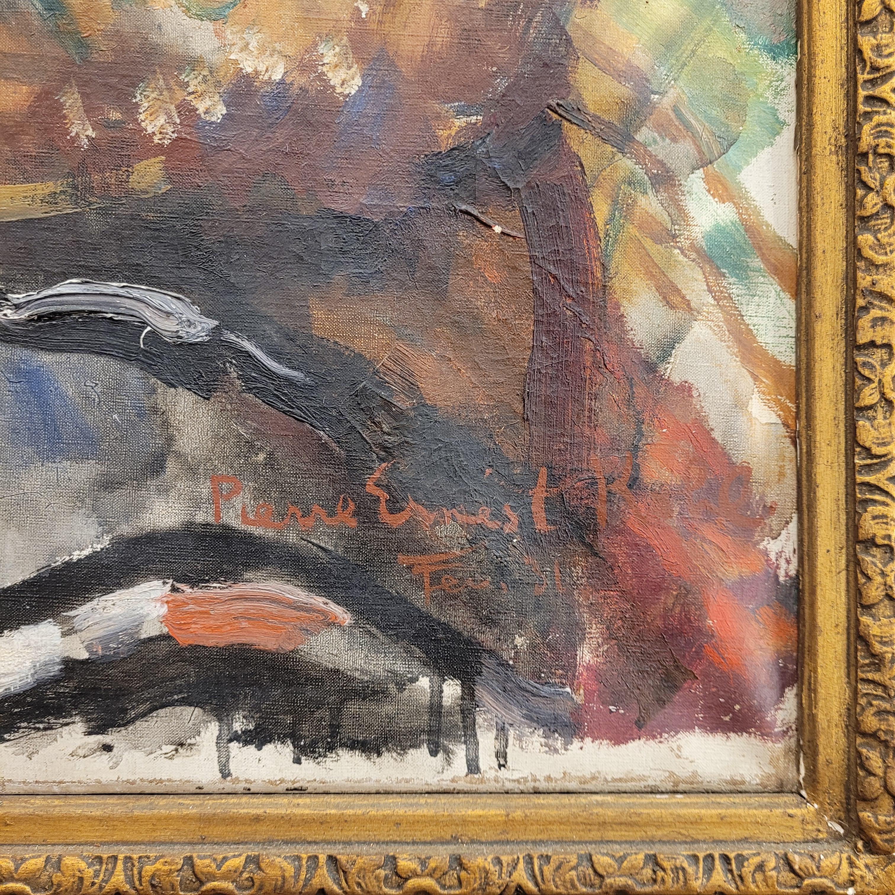 Pierre-Ernest Kohl Art Déco Piainting KiKi de Montparnase portrait expressionniste 1