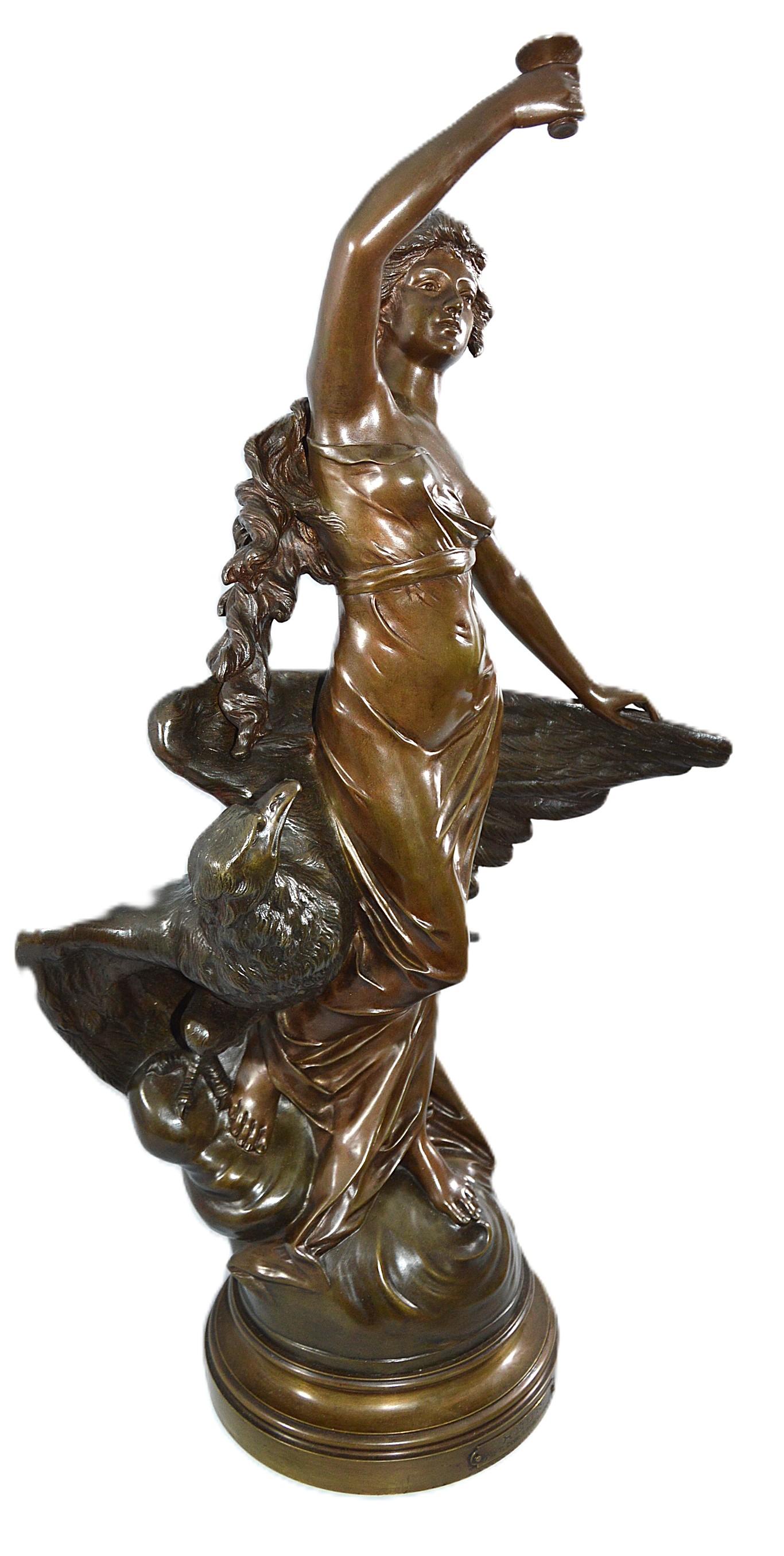 Art Nouveau francés Bronce en venta 2