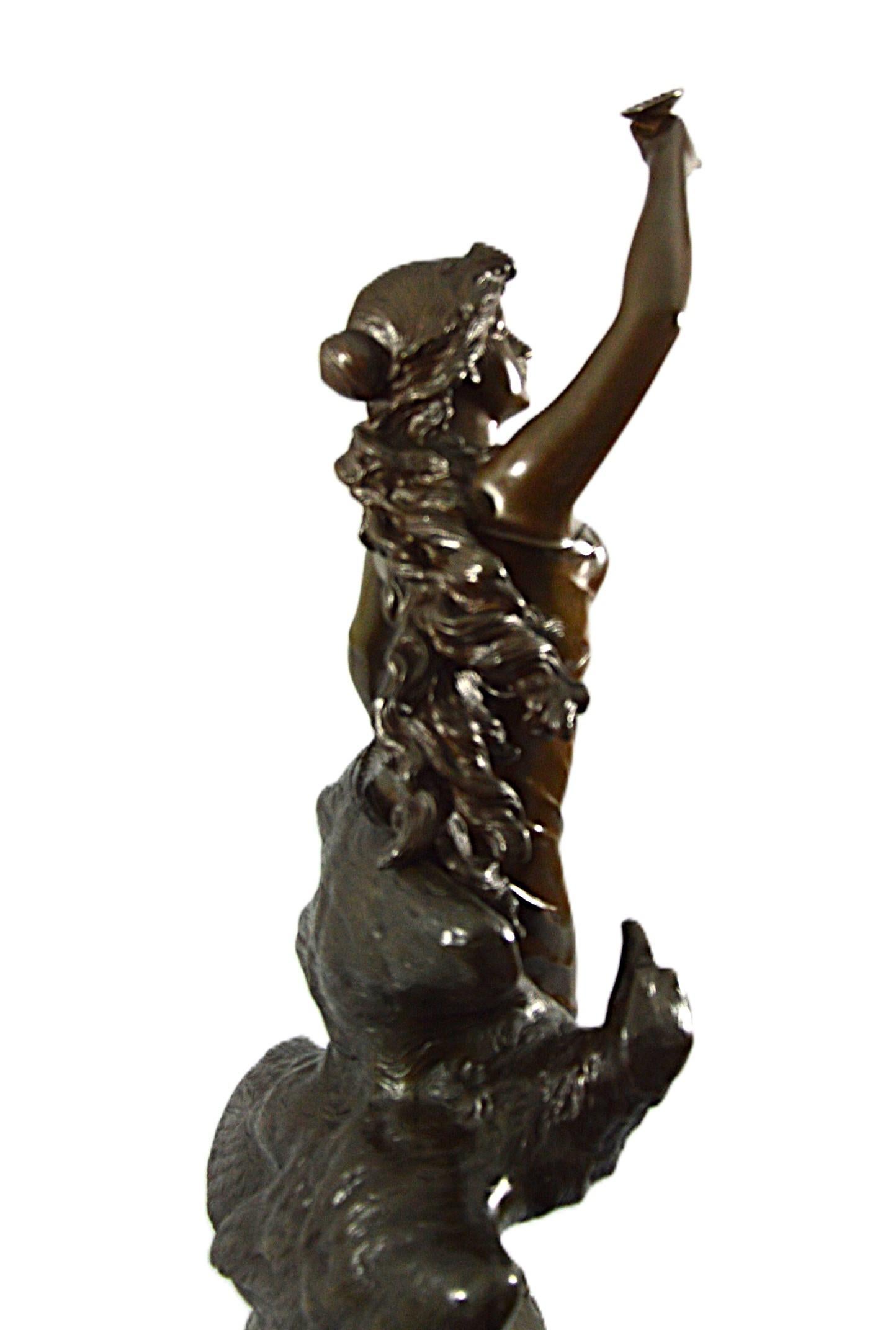 Art Nouveau francés Bronce en venta 5