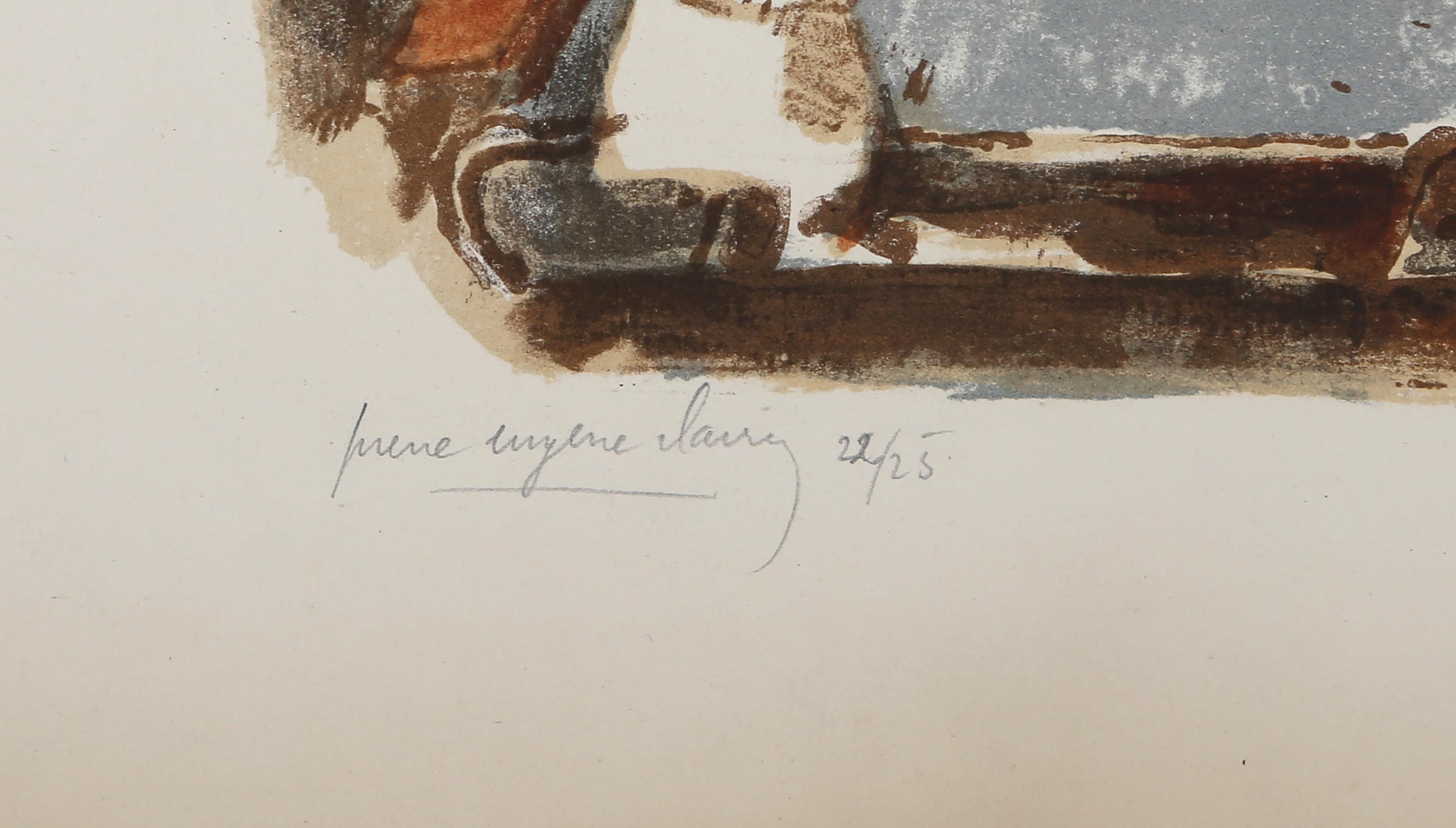 Artistics Ravel le lithographe, lithographie moderne de Pierre-Eugène Clairin en vente 2