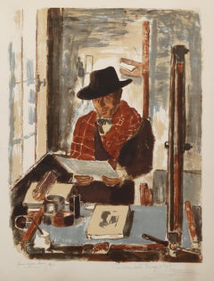 Artistics Ravel le lithographe, lithographie moderne de Pierre-Eugène Clairin