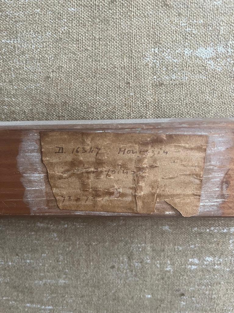 Pierre Montezin grand tableau impressionniste français scène de récolte et peupliers en vente 8