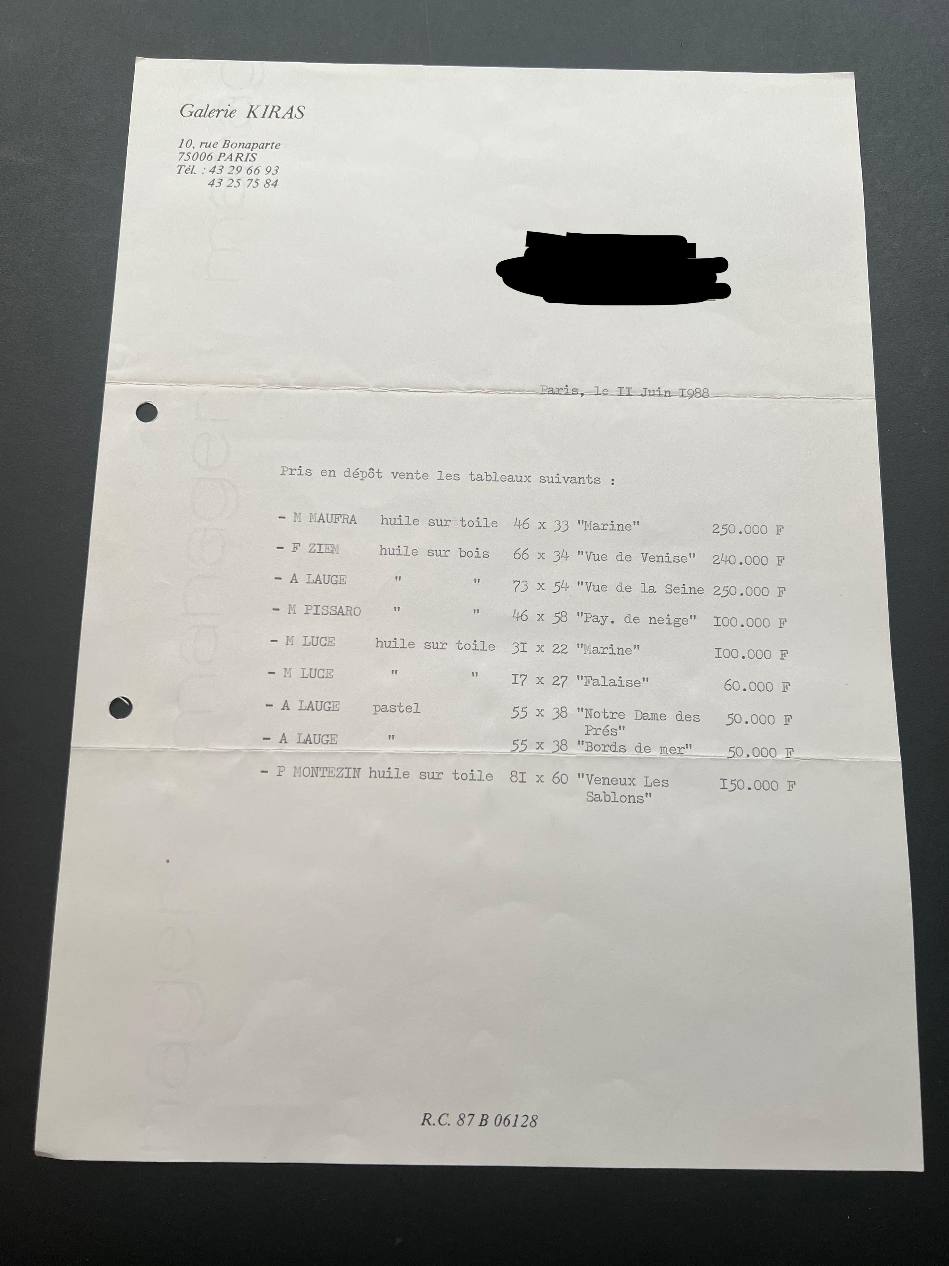 Pierre Montezin grande peinture impressionniste française, Scène près de Barbizon en vente 7