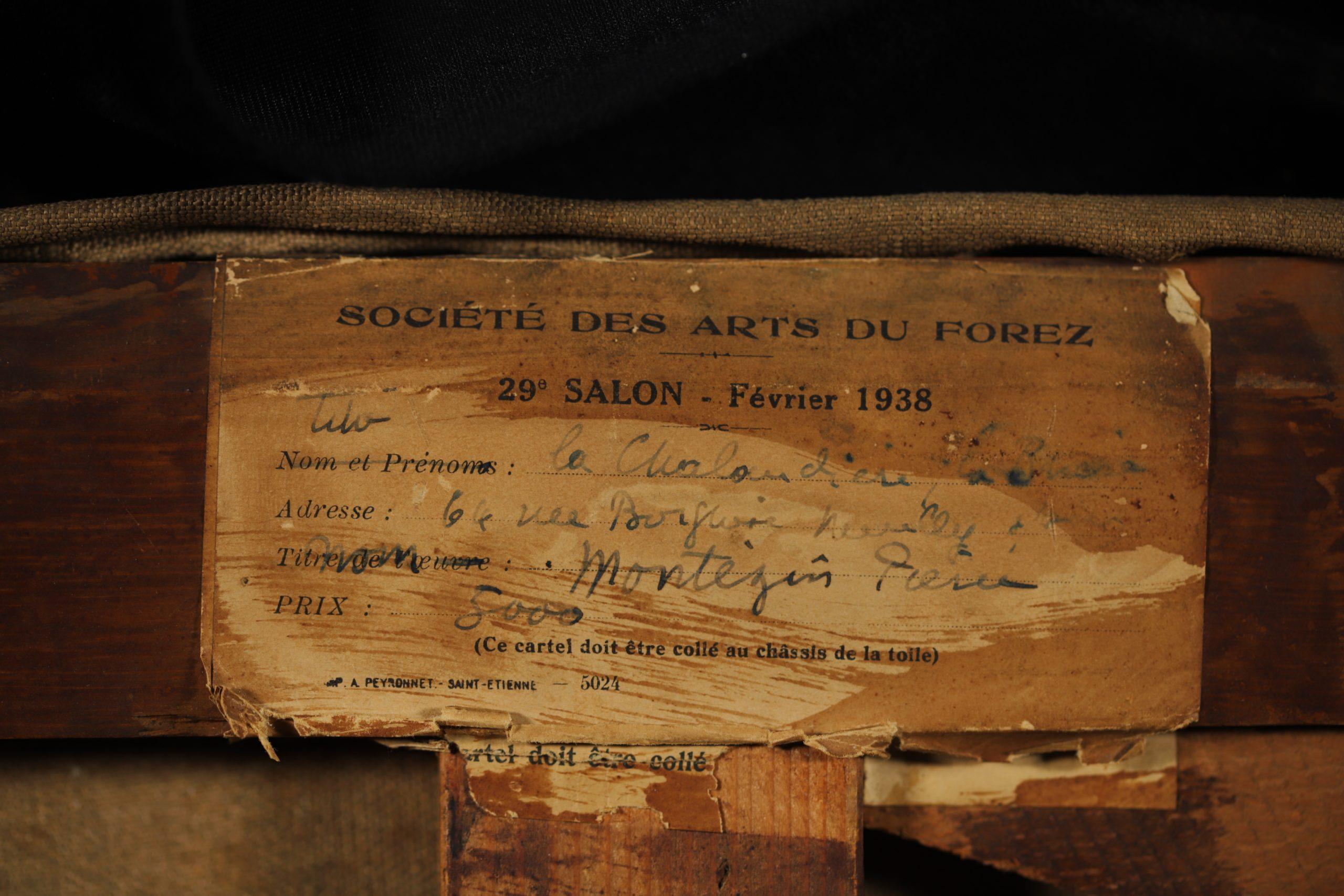 La Chalandiere a Briere - Paesaggio fluviale impressionista olio di Pierre Montezin in vendita 8