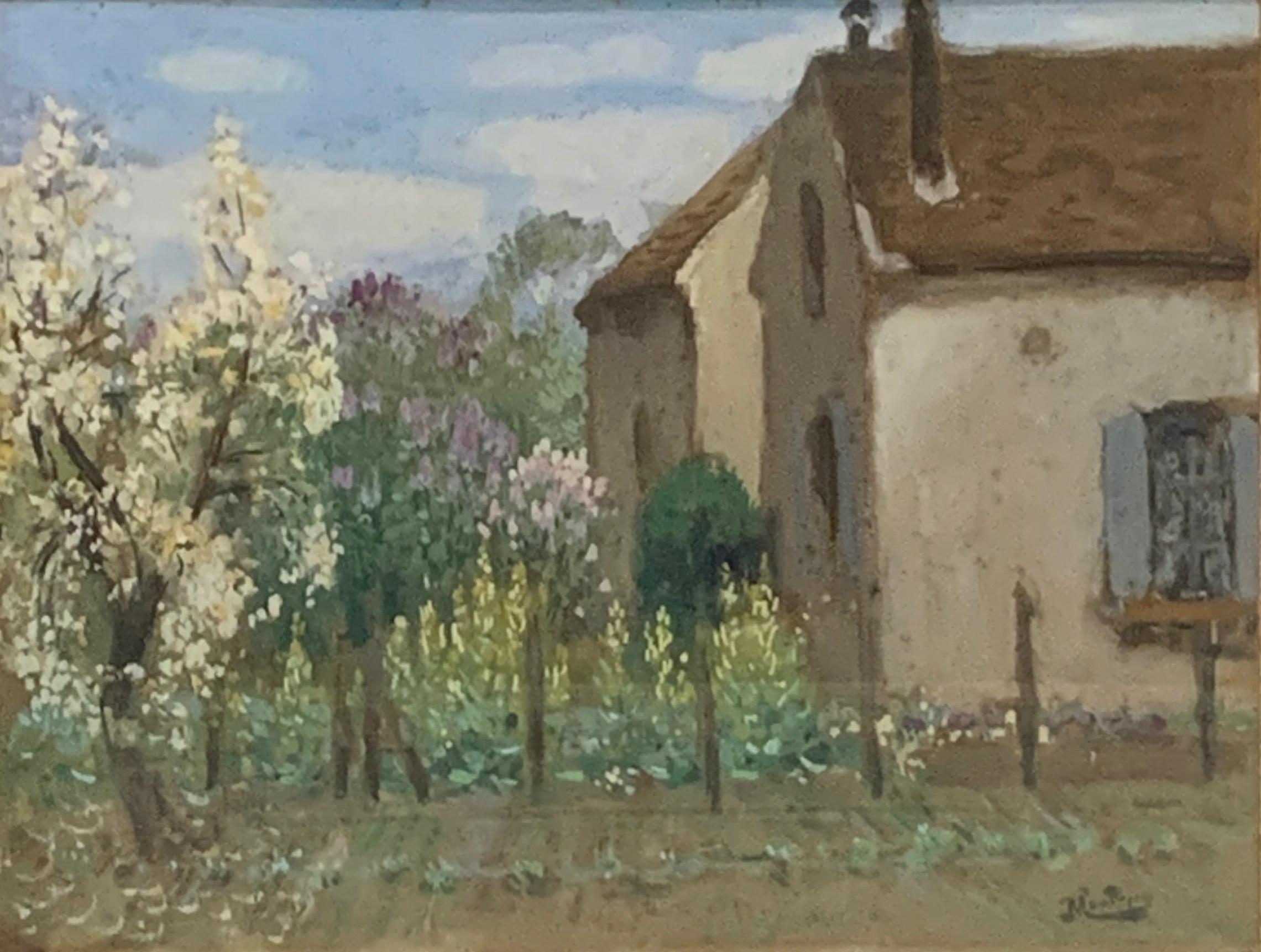 Landscape Painting Pierre Eugene Montezin - Le verger