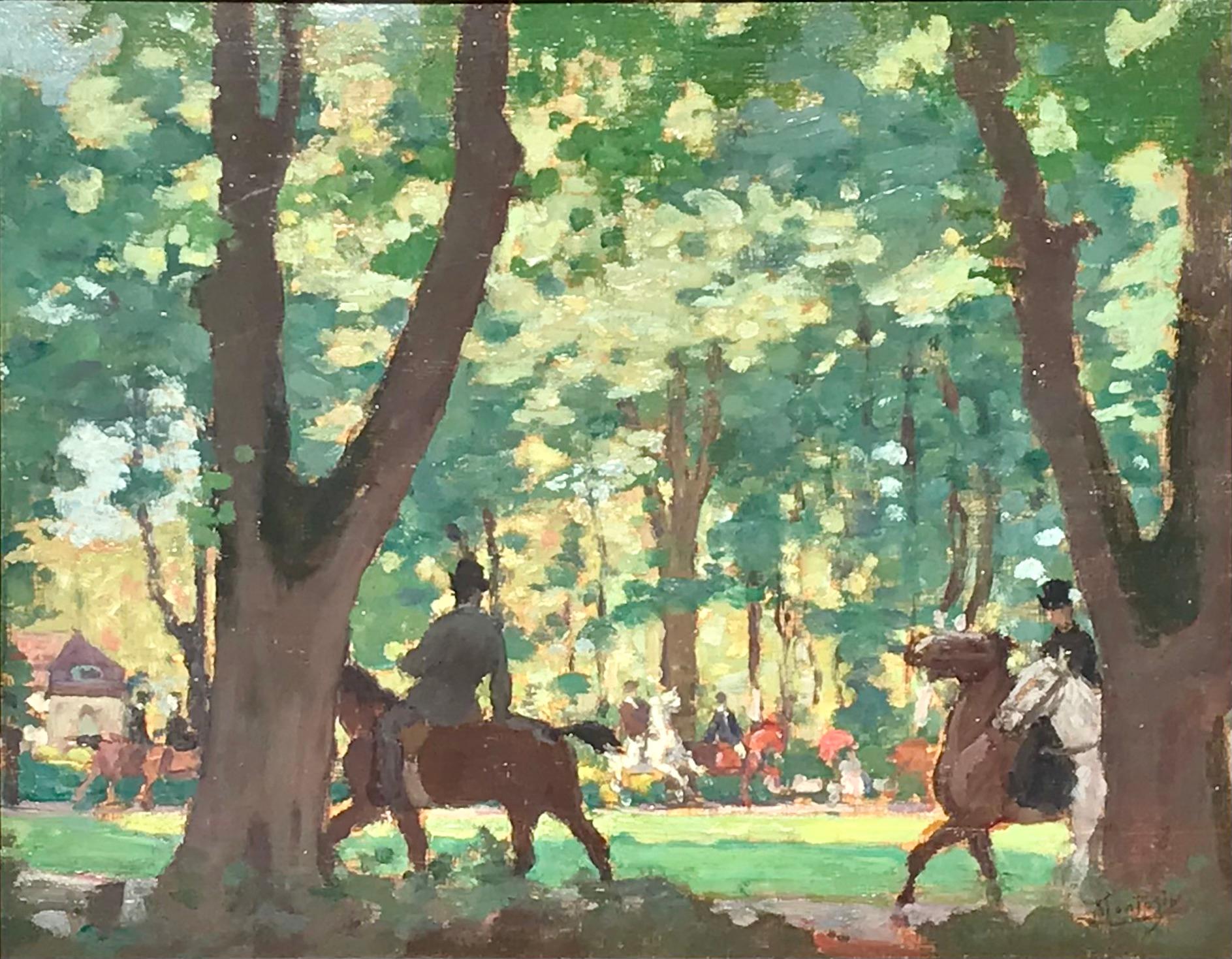 Pierre Eugene Montezin Kavaliere im Wald im Angebot 1