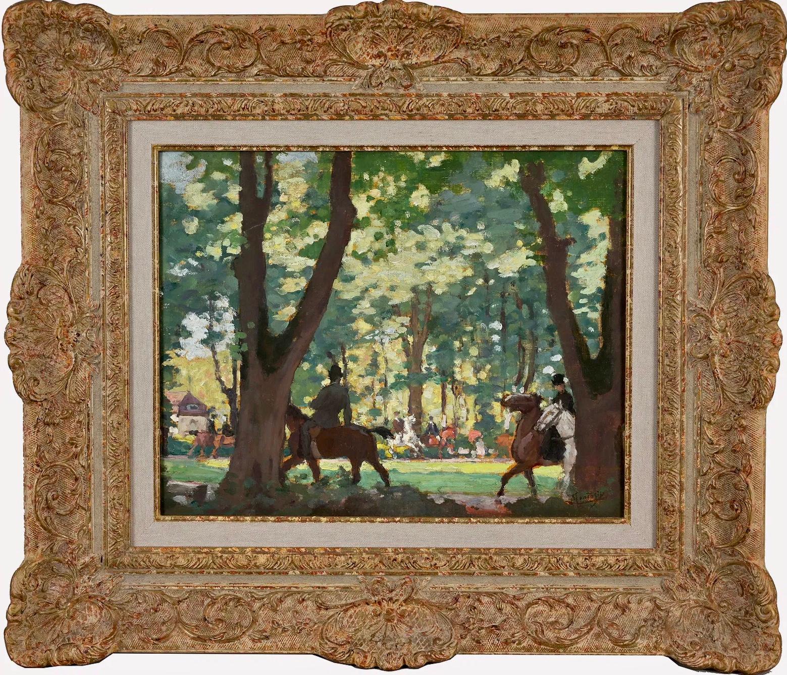 Pierre Eugene Montezin Kavaliere im Wald im Angebot 2