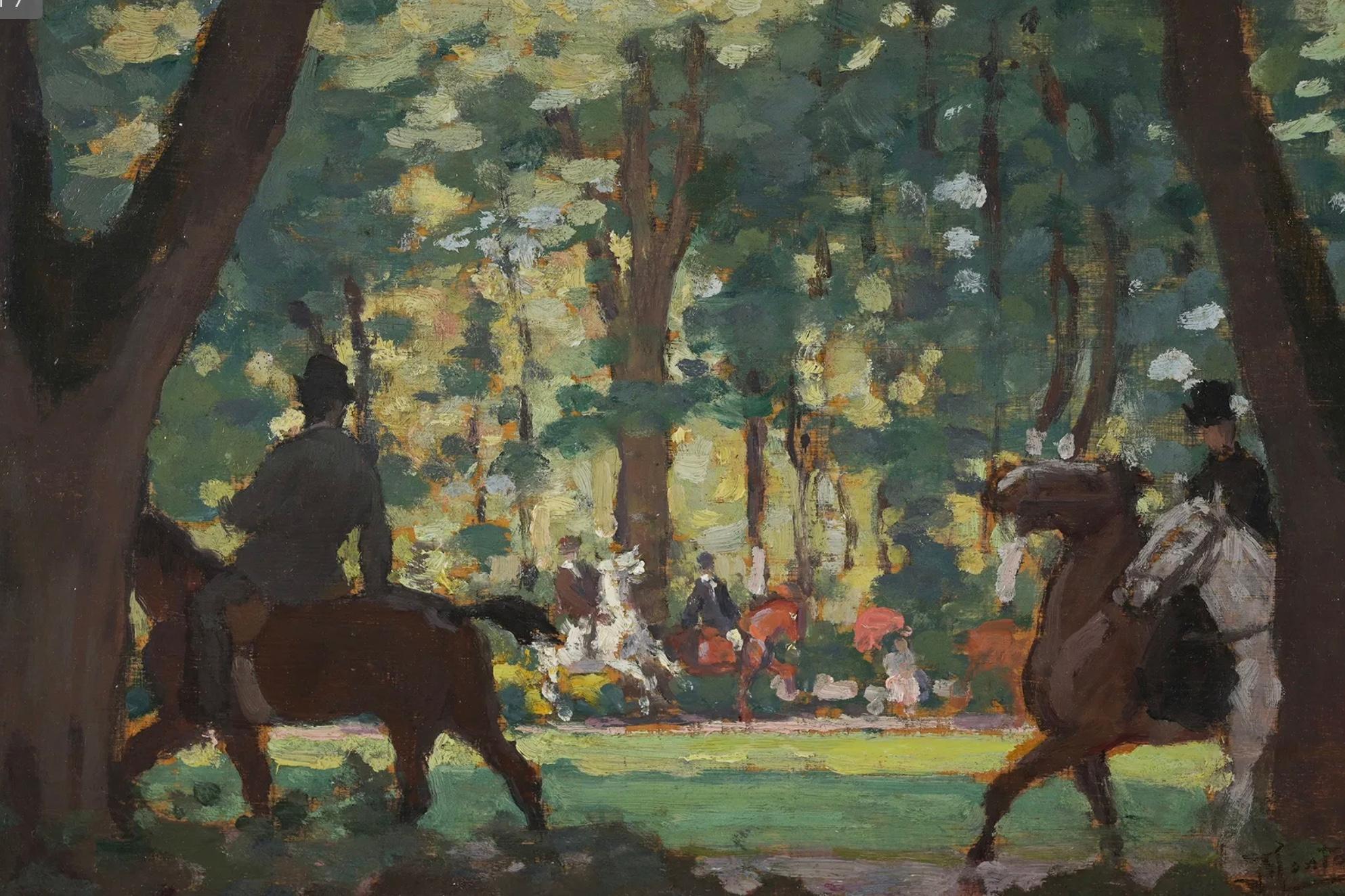 Pierre Eugene Montezin Kavaliere im Wald im Angebot 4