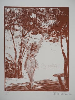 Wild Dancing in the Forrest - Original wooodcut, Handsigned & Numbered