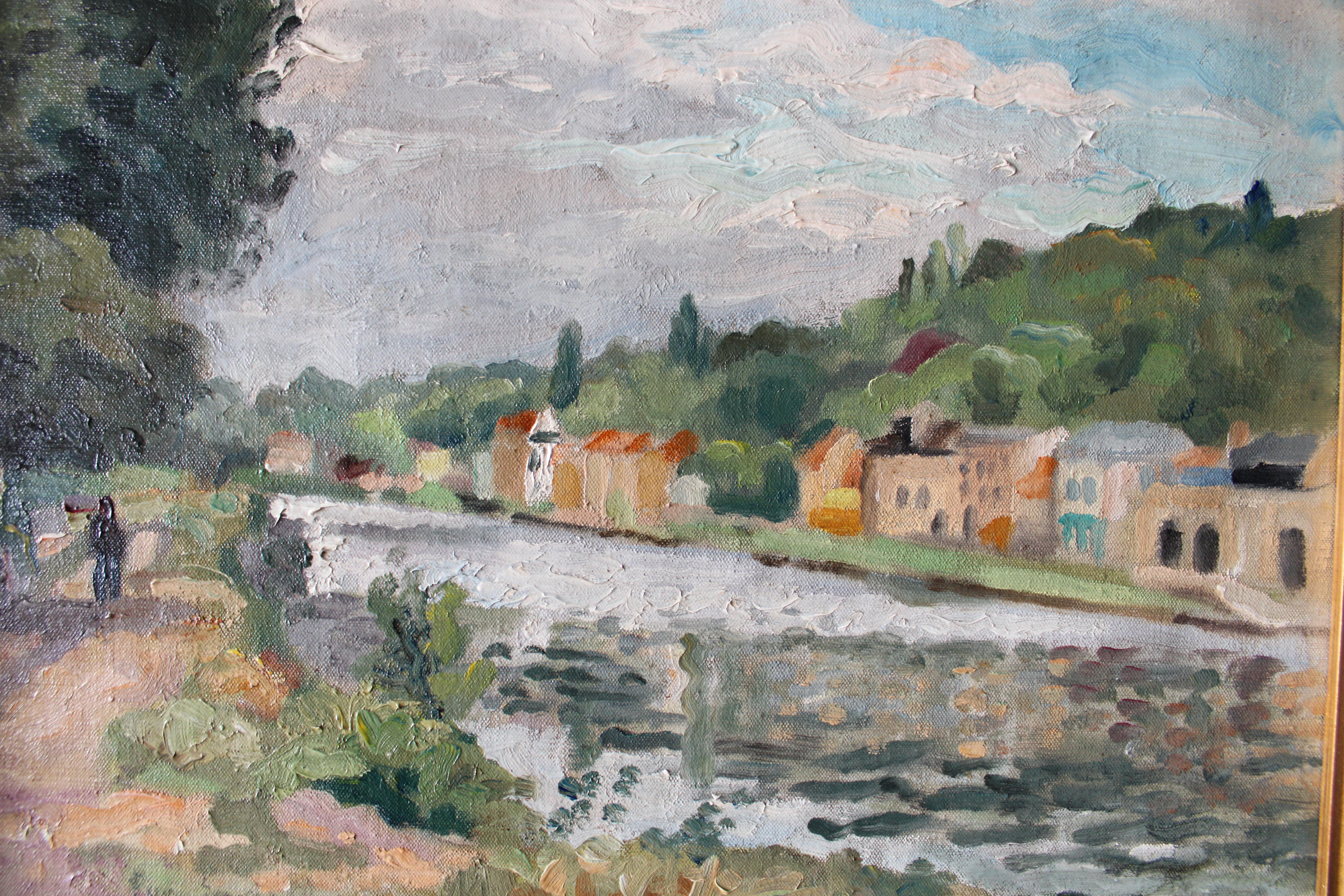 Landscape Oil Painting, Post-Impressionist Landscape by Pierre-Eugène Clairin im Angebot 8