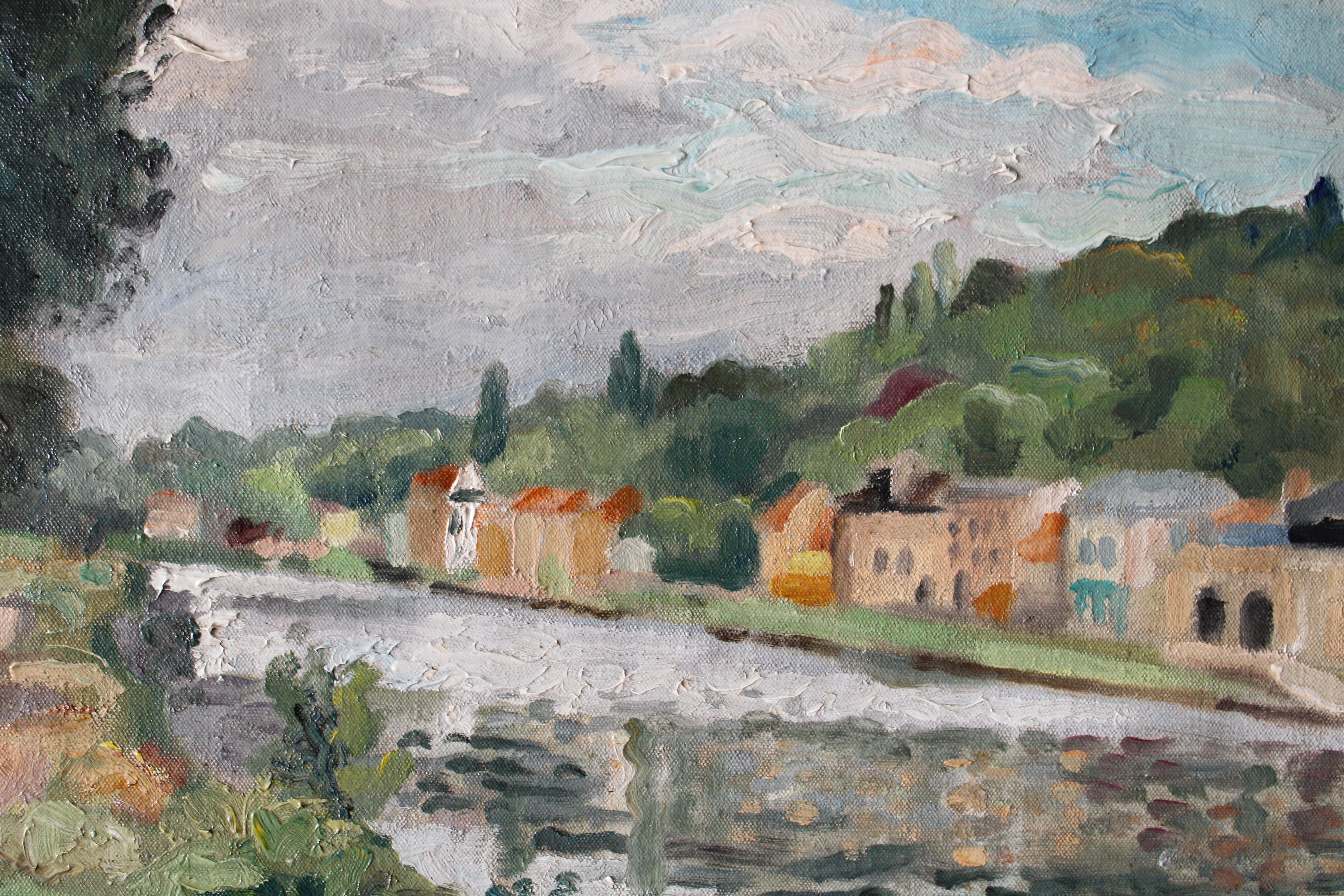 Landschaft Ölgemälde, Impressionist Französisch Kunst, Mid-Century Art, Wandkunst, Vintage Dekor, Vintage Kunst, Pastoral Landschaft, Landschaft Gemälde, Vintage Malerei, Original Ölgemälde, Französisch Dekor

Vintage By Französisch