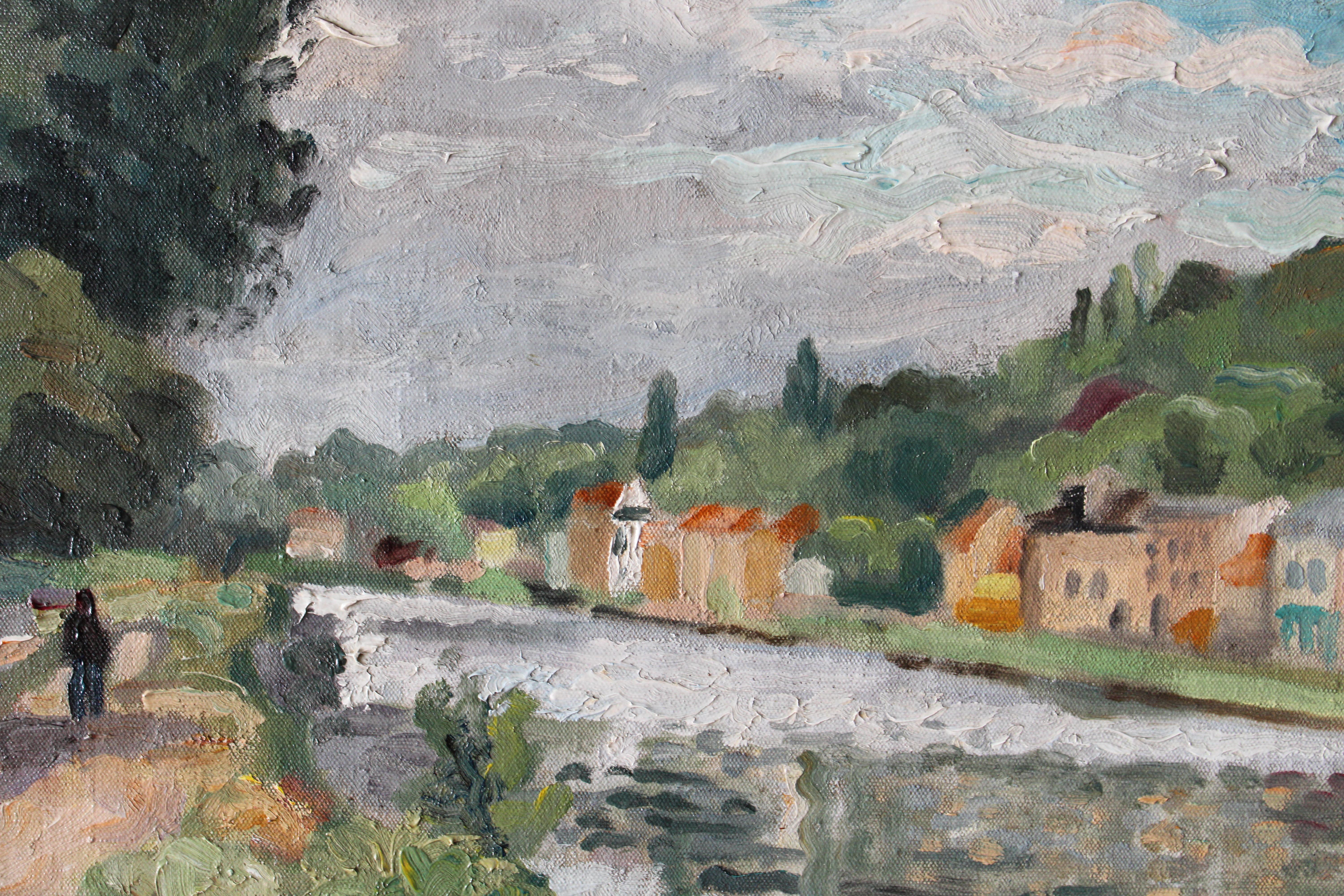 Landscape Oil Painting, Post-Impressionist Landscape by Pierre-Eugène Clairin im Angebot 3