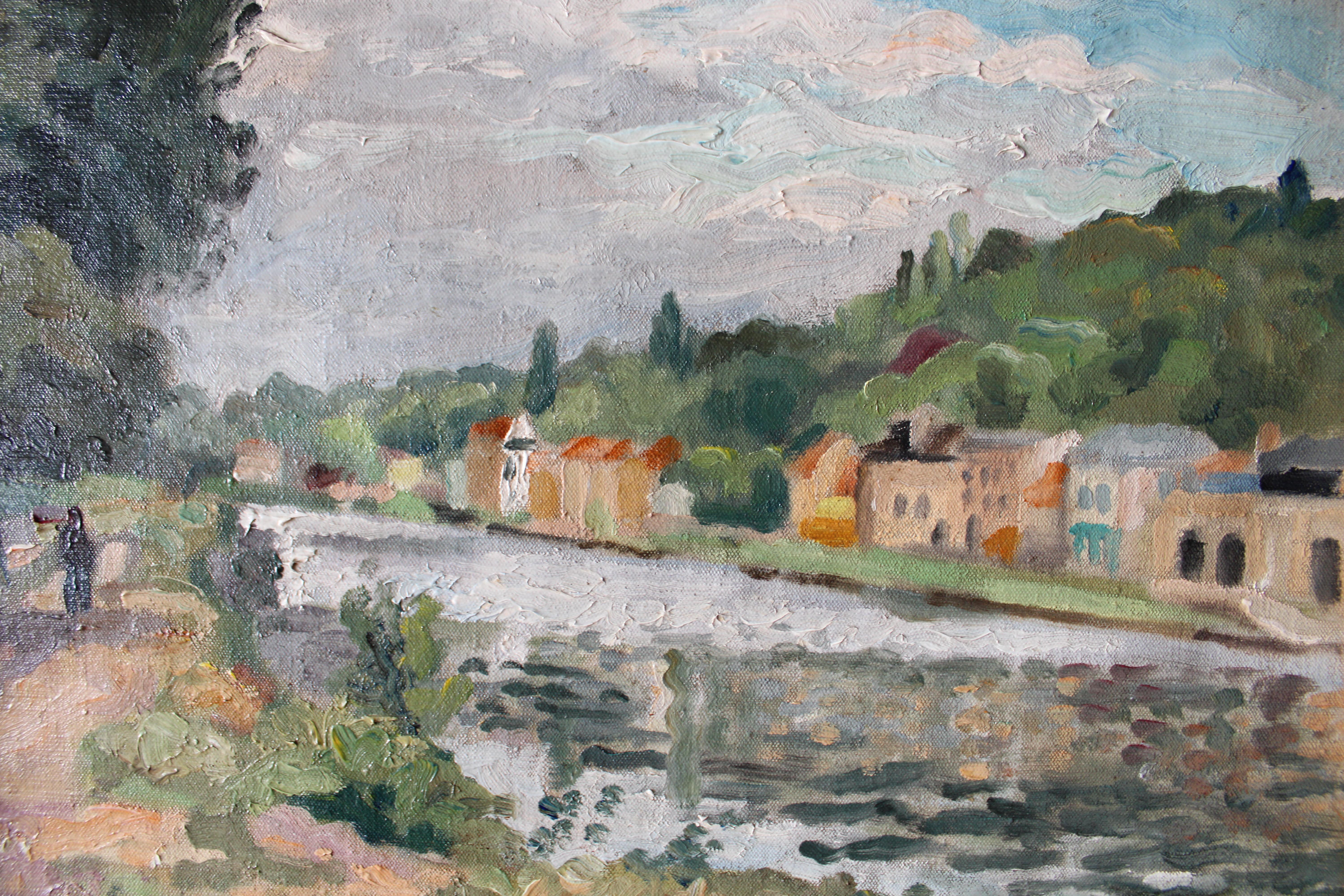 Landscape Oil Painting, Post-Impressionist Landscape by Pierre-Eugène Clairin im Angebot 6