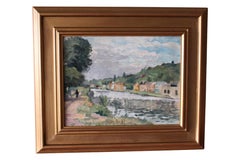 Landscape Oil Painting, Post-Impressionist Landscape by Pierre-Eugène Clairin