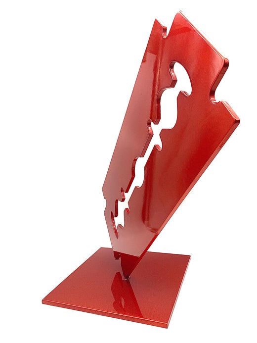 Pierre Fava Lame Steel Sculpture Cut in the Laser For Sale at 1stDibs