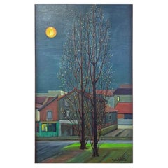 Pierre FILLETTE (1926-2003) "les premieres feuilles" oil on canvas, signed