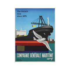 1993 Pierre Fix-Masseau, Compagnie Générale Maritime (CGM), affiche