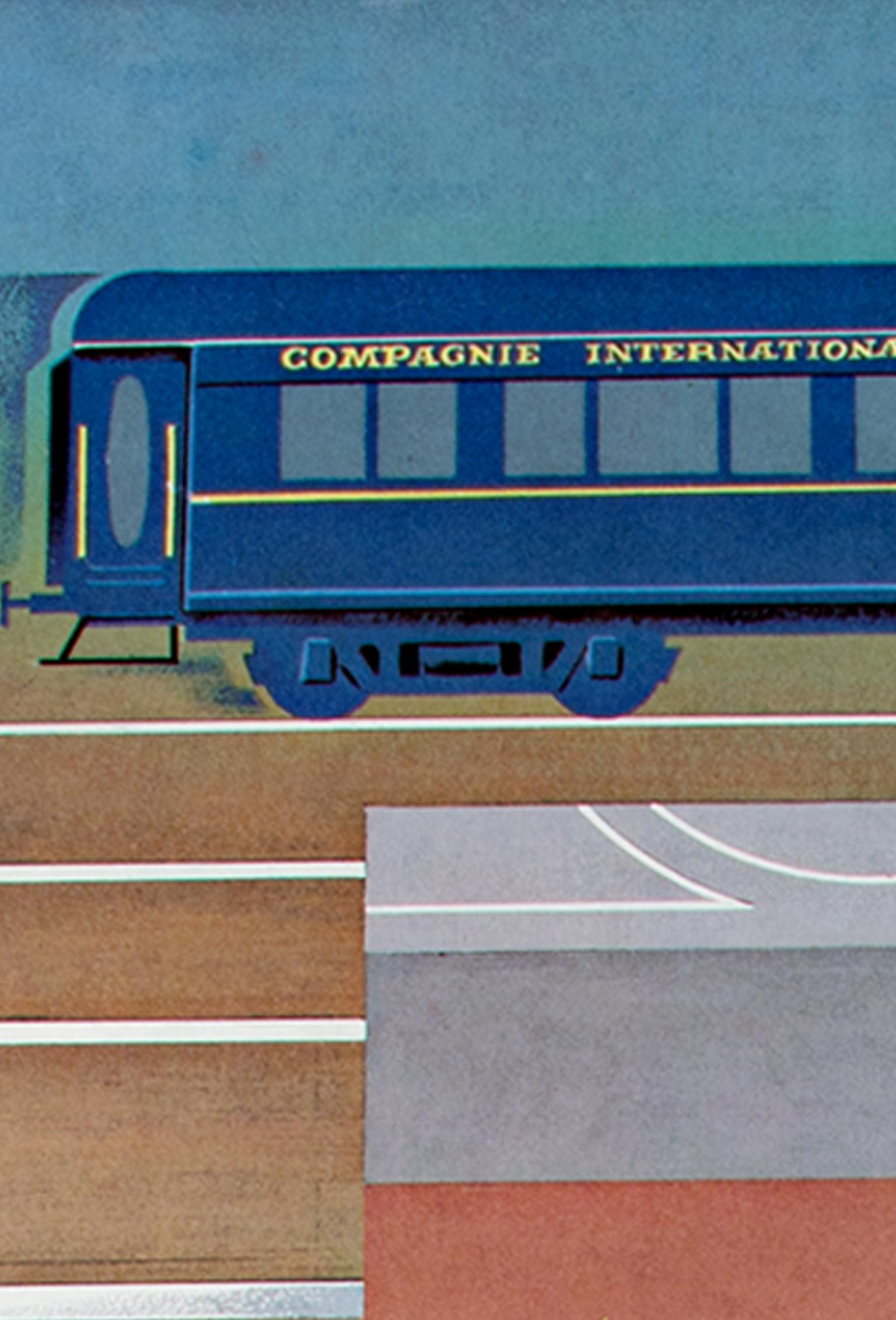 „Orient-Express“, farbiges Lithographienplakat, signiert von Pierre Fix-Masseau im Angebot 3