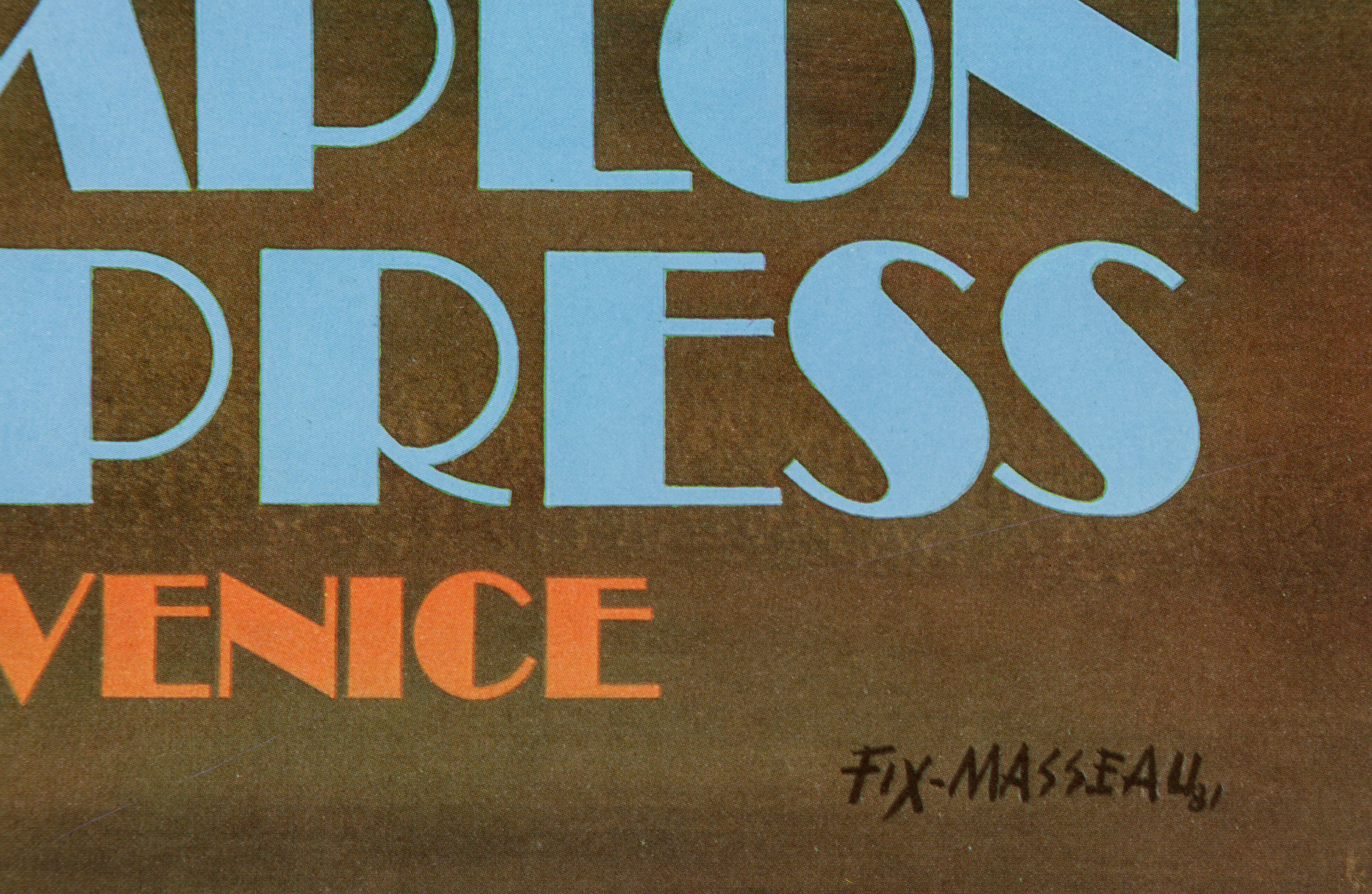 „Orient Express“, Lithographieplakat von Pierre Fix-Masseau im Angebot 7